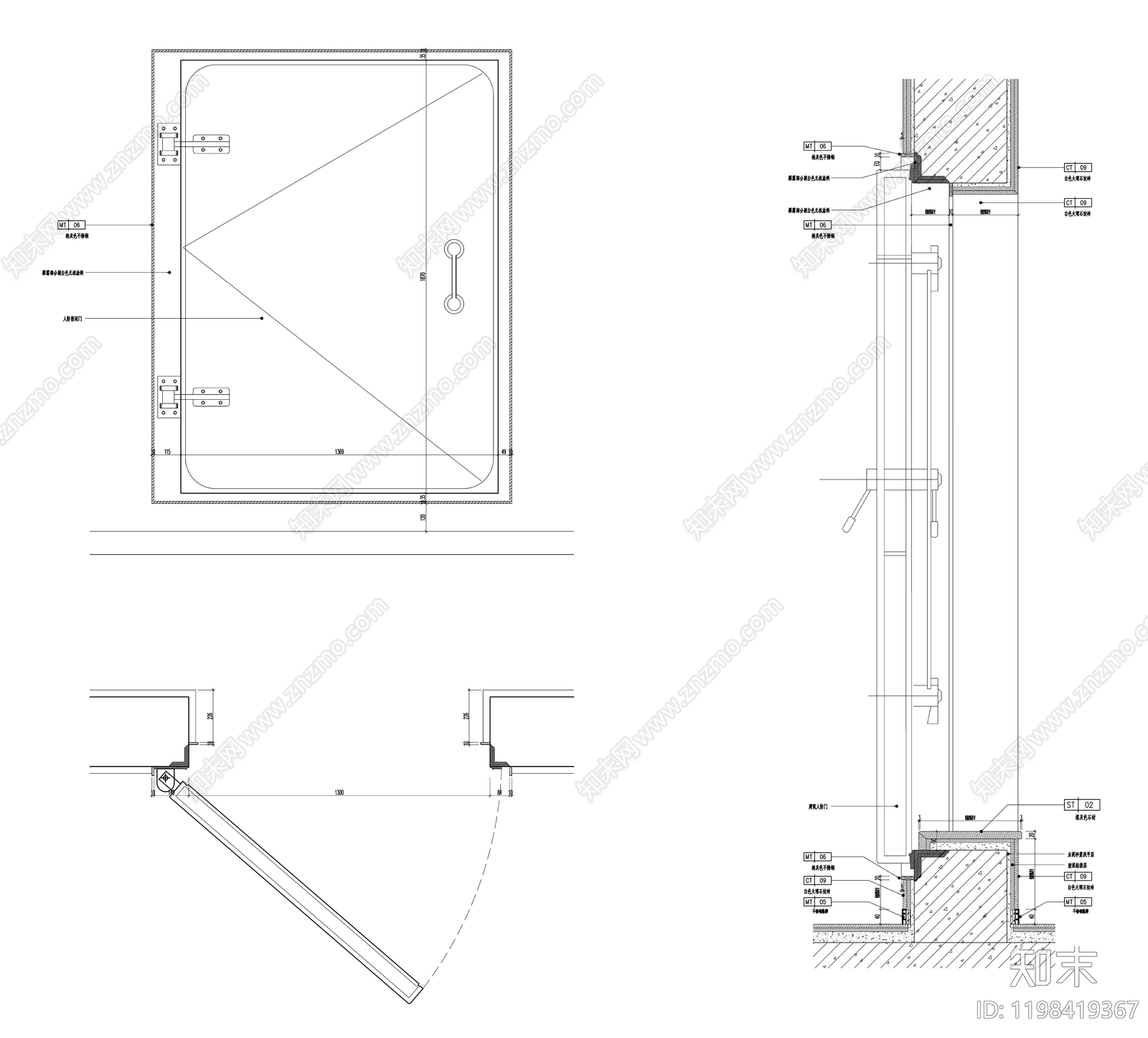 综合门节点施工图下载【ID:1198419367】
