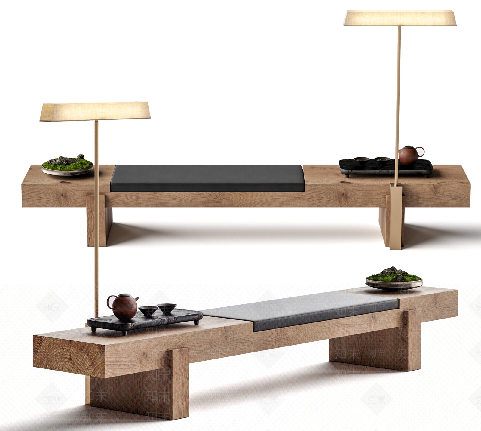 新中式其他凳子3D模型下载【ID:1198418476】