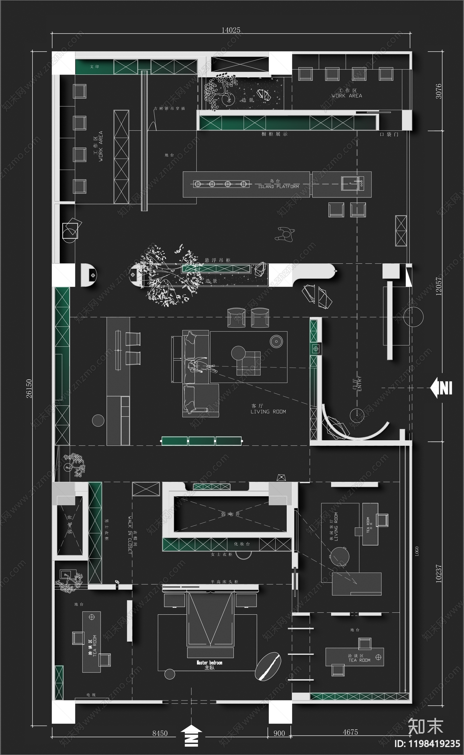 工装平面图施工图下载【ID:1198419235】