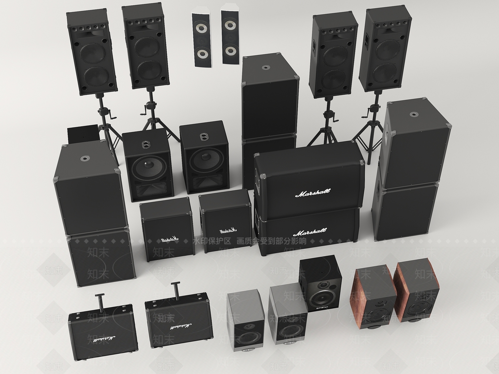 音响3D模型下载【ID:1198422635】