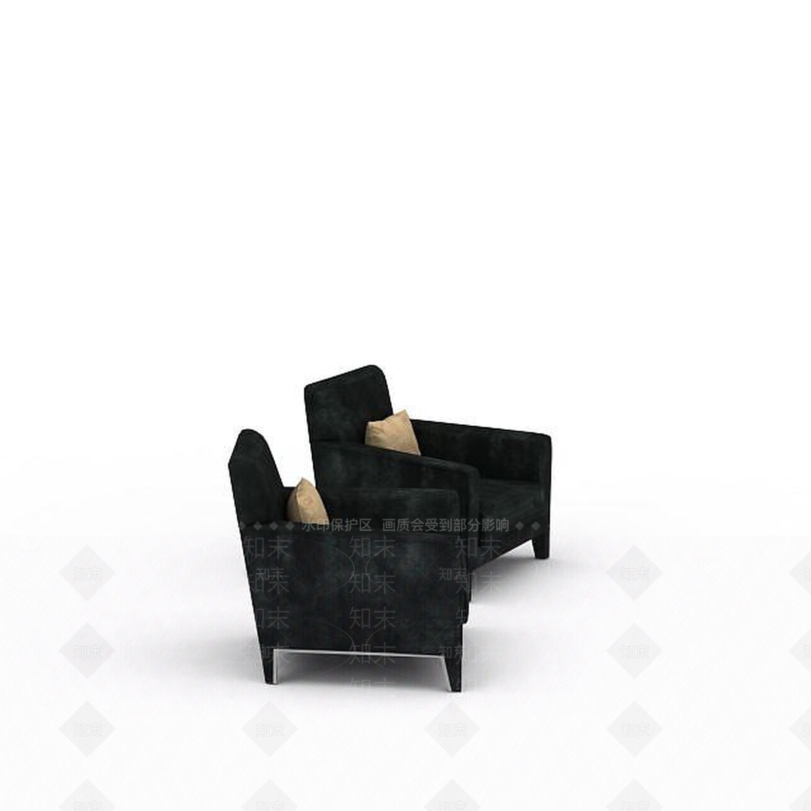 现代休闲沙发椅3D模型下载【ID:1198424187】
