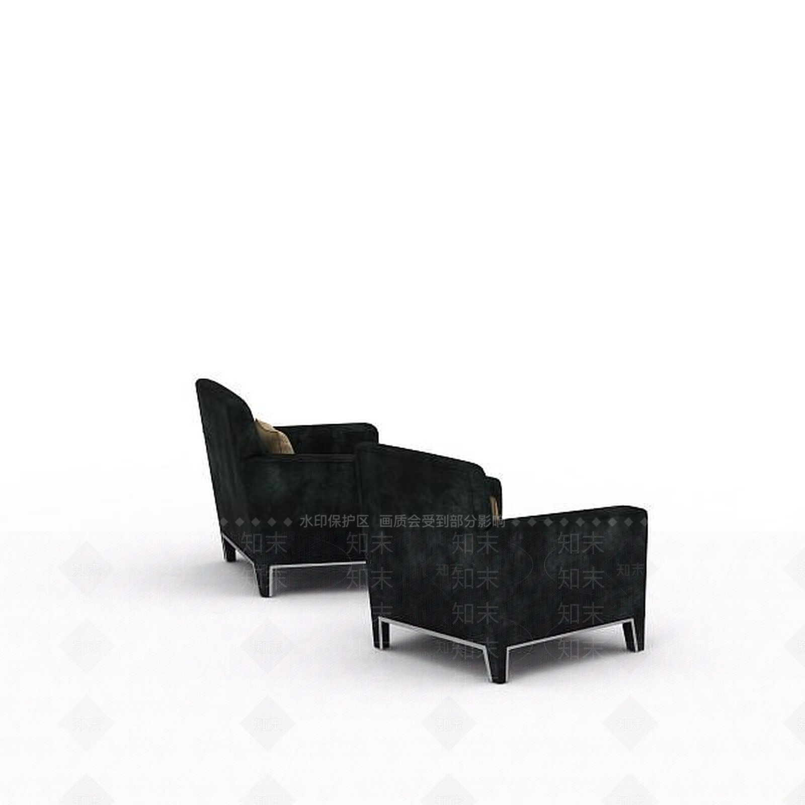 现代休闲沙发椅3D模型下载【ID:1198424187】