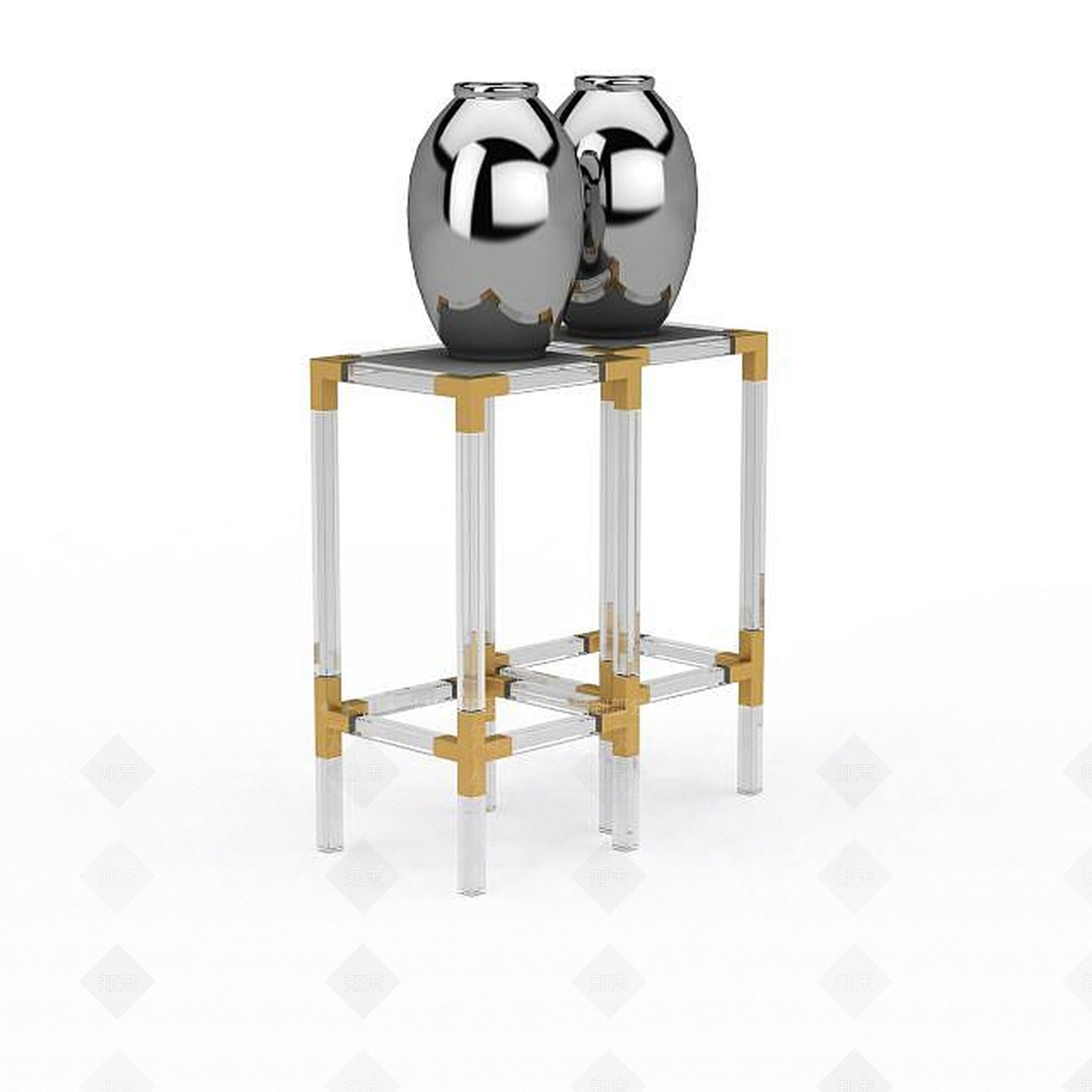 现代办公室陈设品3D模型下载【ID:1198424663】