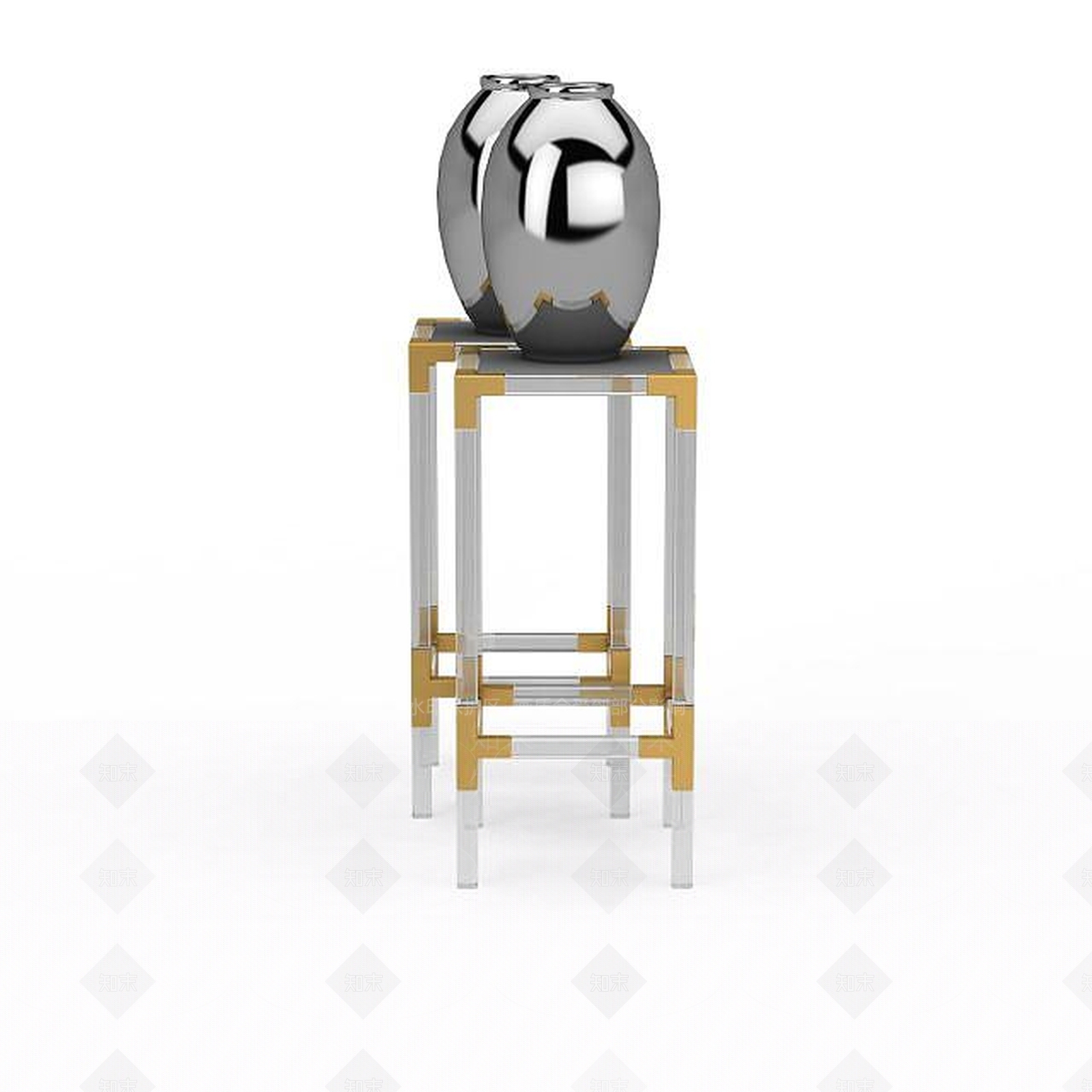 现代办公室陈设品3D模型下载【ID:1198424663】