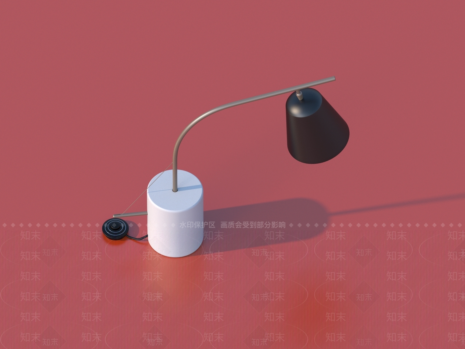 现代台灯3D模型下载【ID:1198426131】