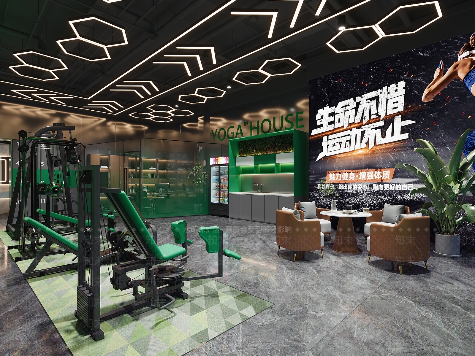 健身房3D模型下载【ID:1198426583】