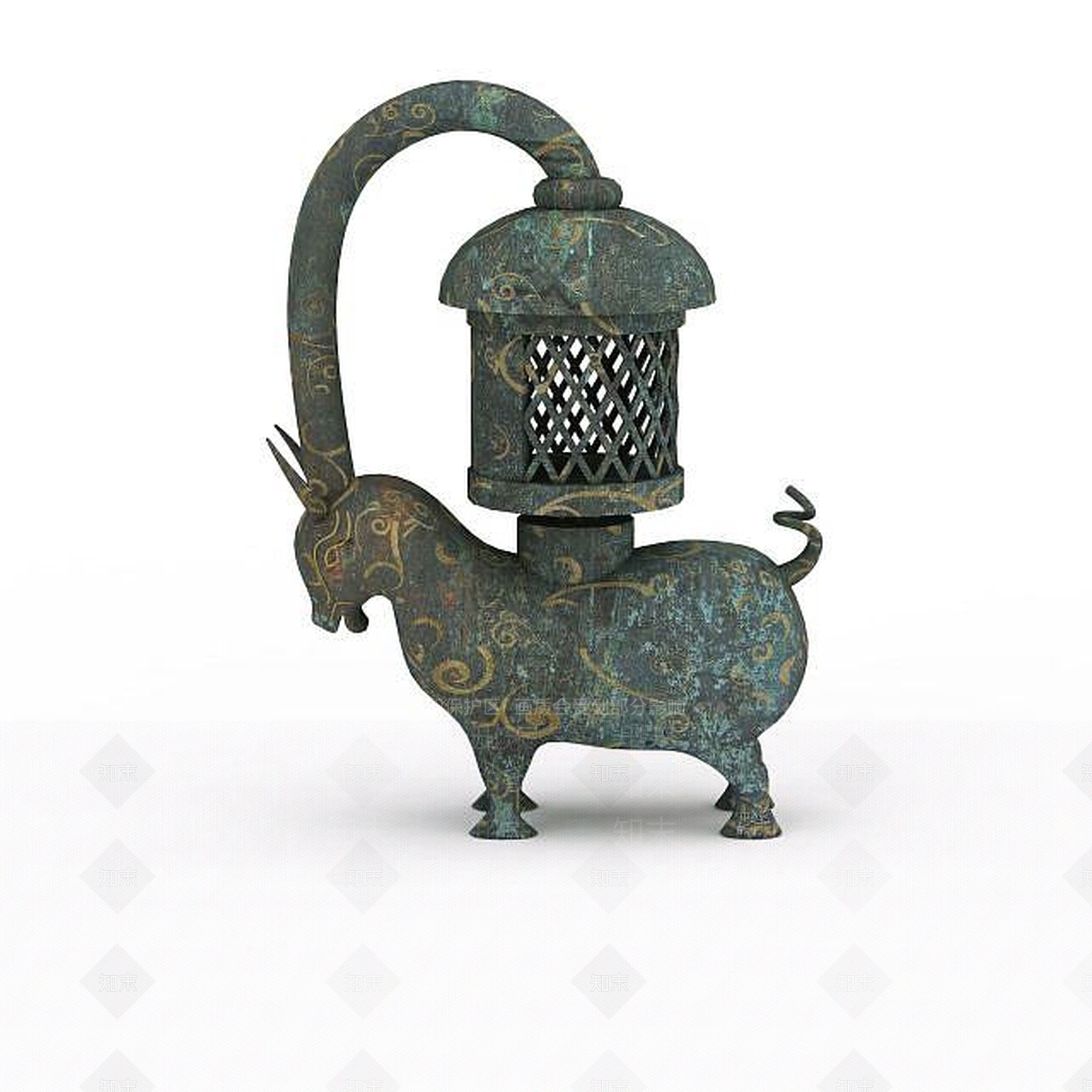 现代文物雕塑3D模型下载【ID:1198426670】