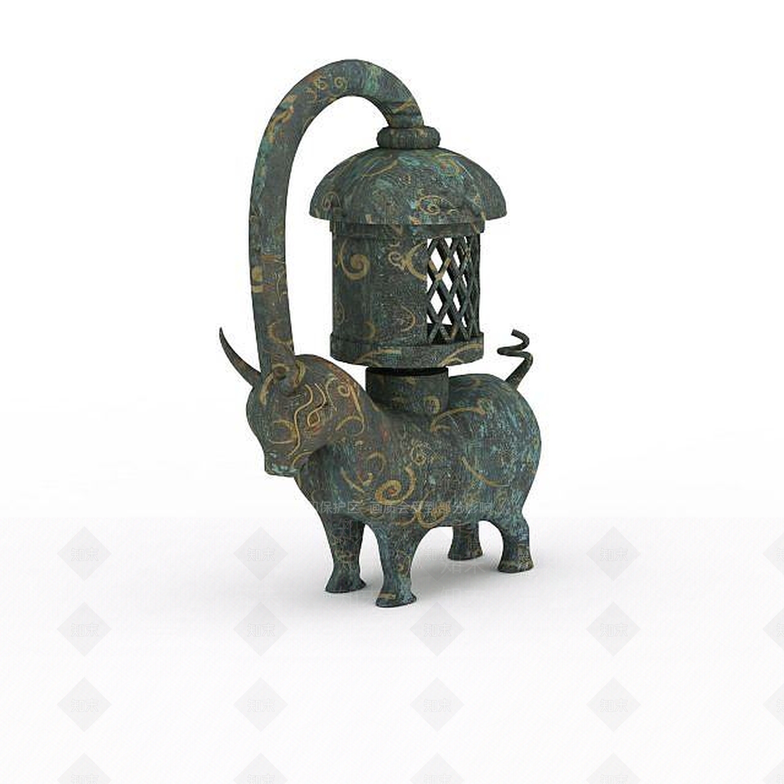 现代文物雕塑3D模型下载【ID:1198426670】