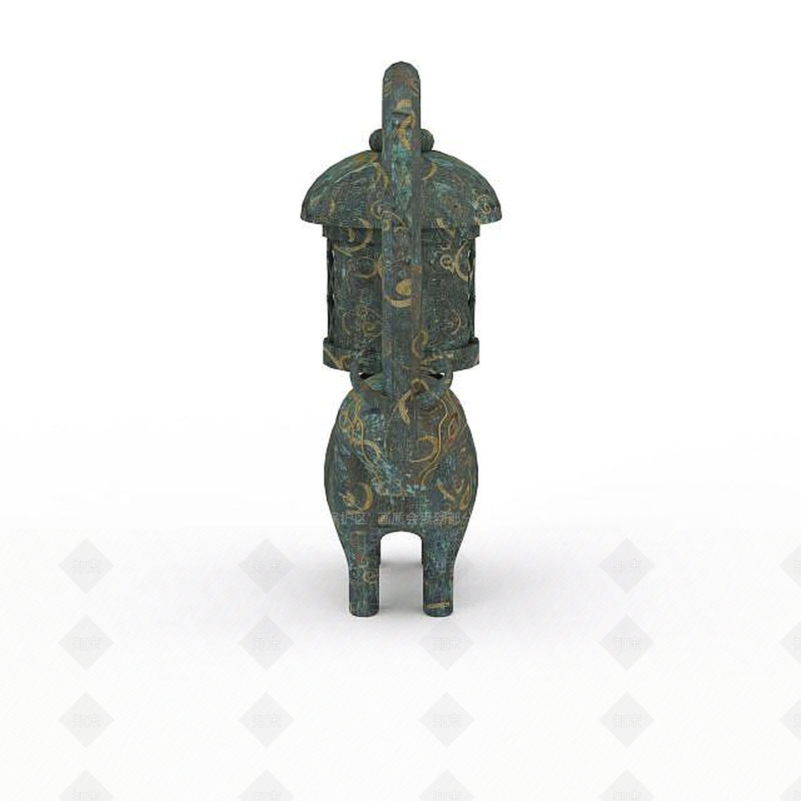 现代文物雕塑3D模型下载【ID:1198426670】