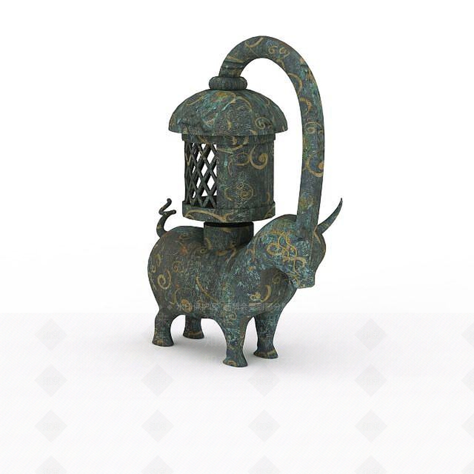 现代文物雕塑3D模型下载【ID:1198426670】