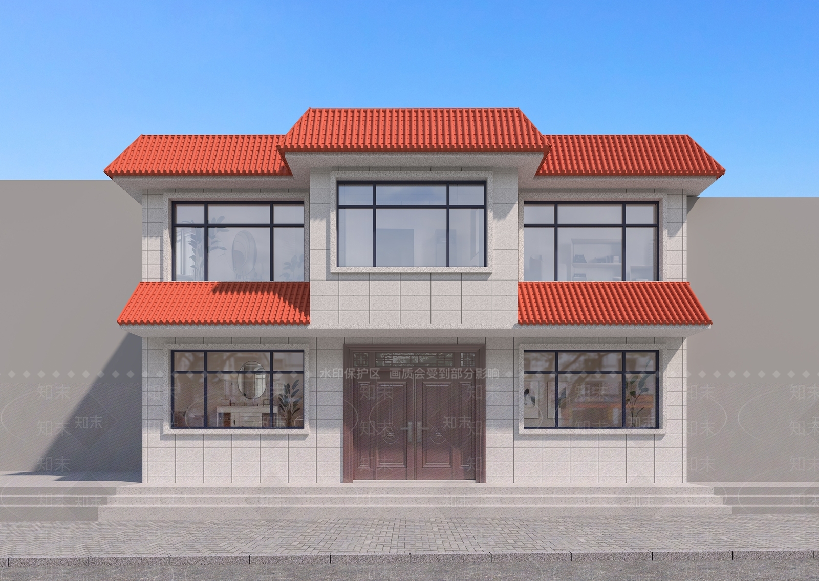 现代其他住宅外观3D模型下载【ID:1198427152】