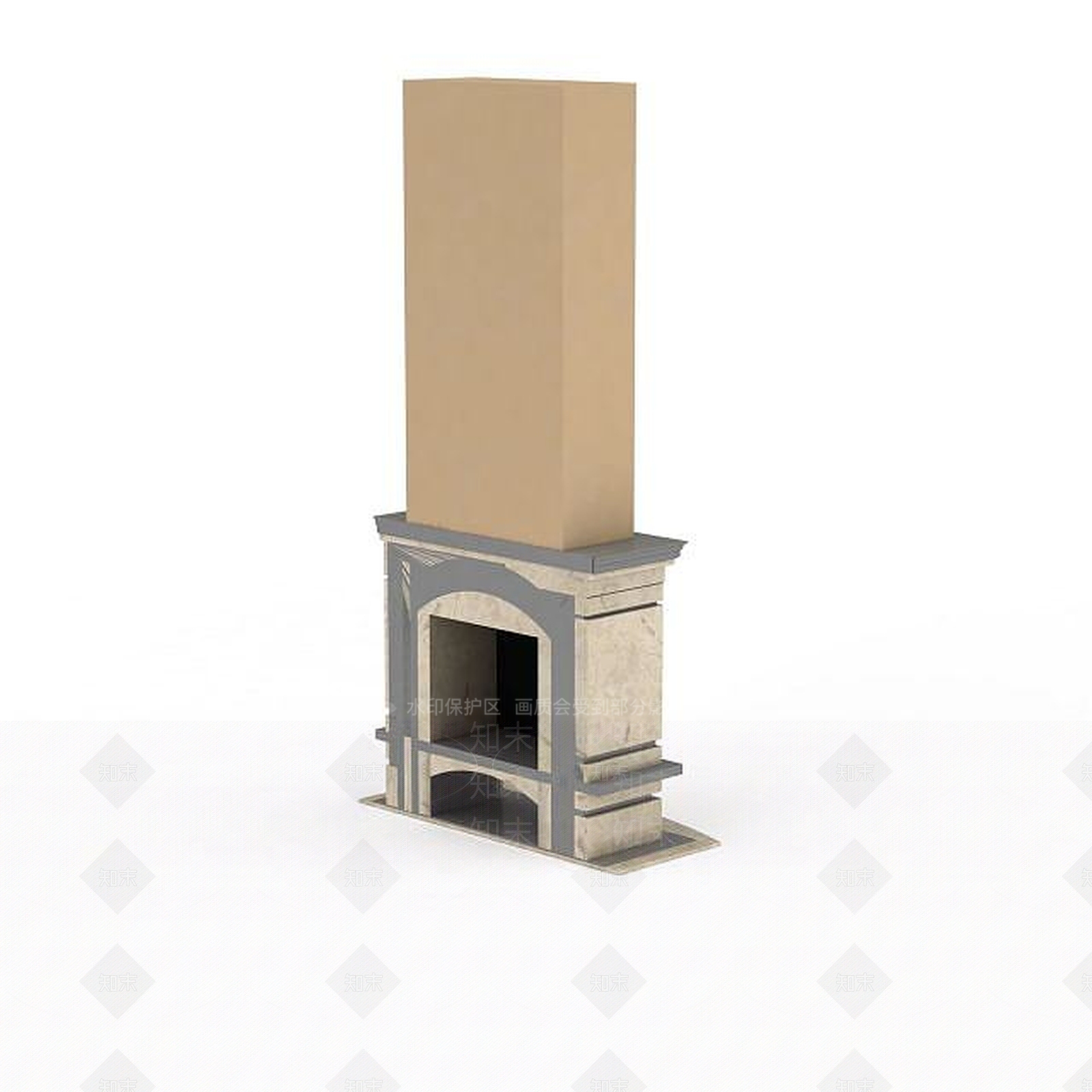 现代室内壁炉3D模型下载【ID:1198427205】