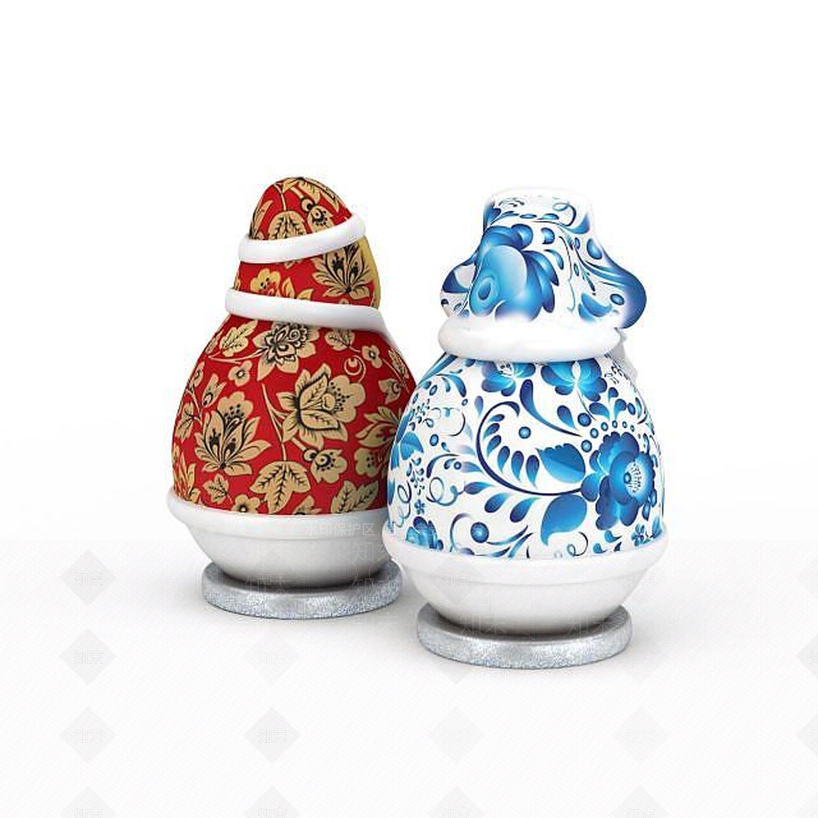 现代陈设品3D模型下载【ID:1198428040】