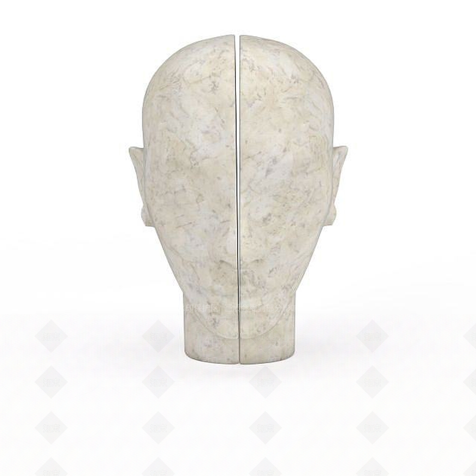 现代人头陈设品3D模型下载【ID:1198428162】