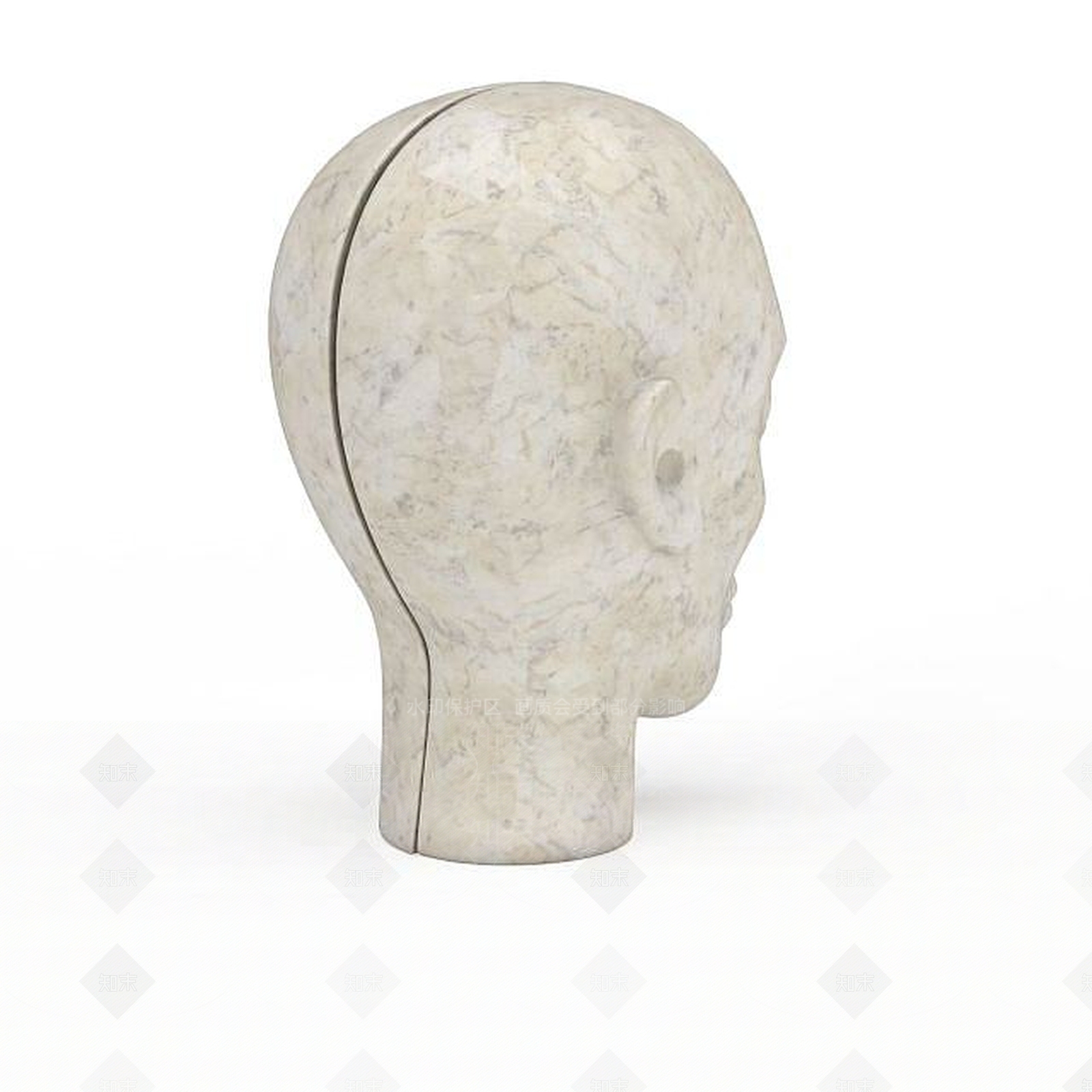 现代人头陈设品3D模型下载【ID:1198428162】