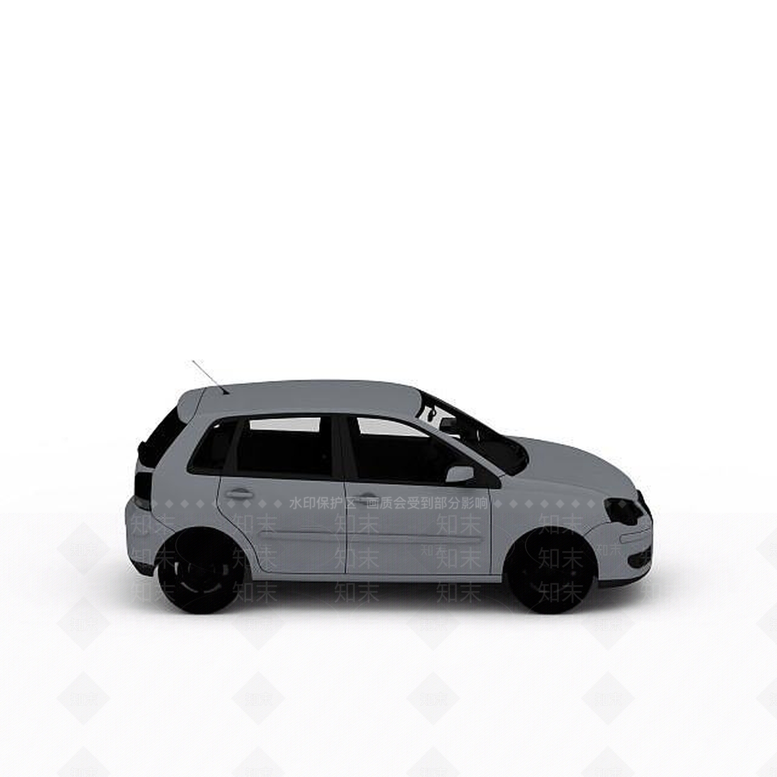 现代普通小汽车3D模型下载【ID:1198428448】