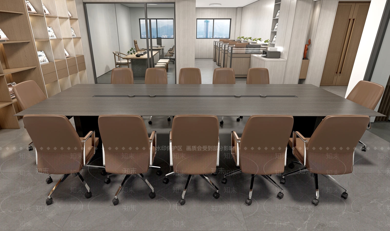现代会议室SU模型下载【ID:1198429856】