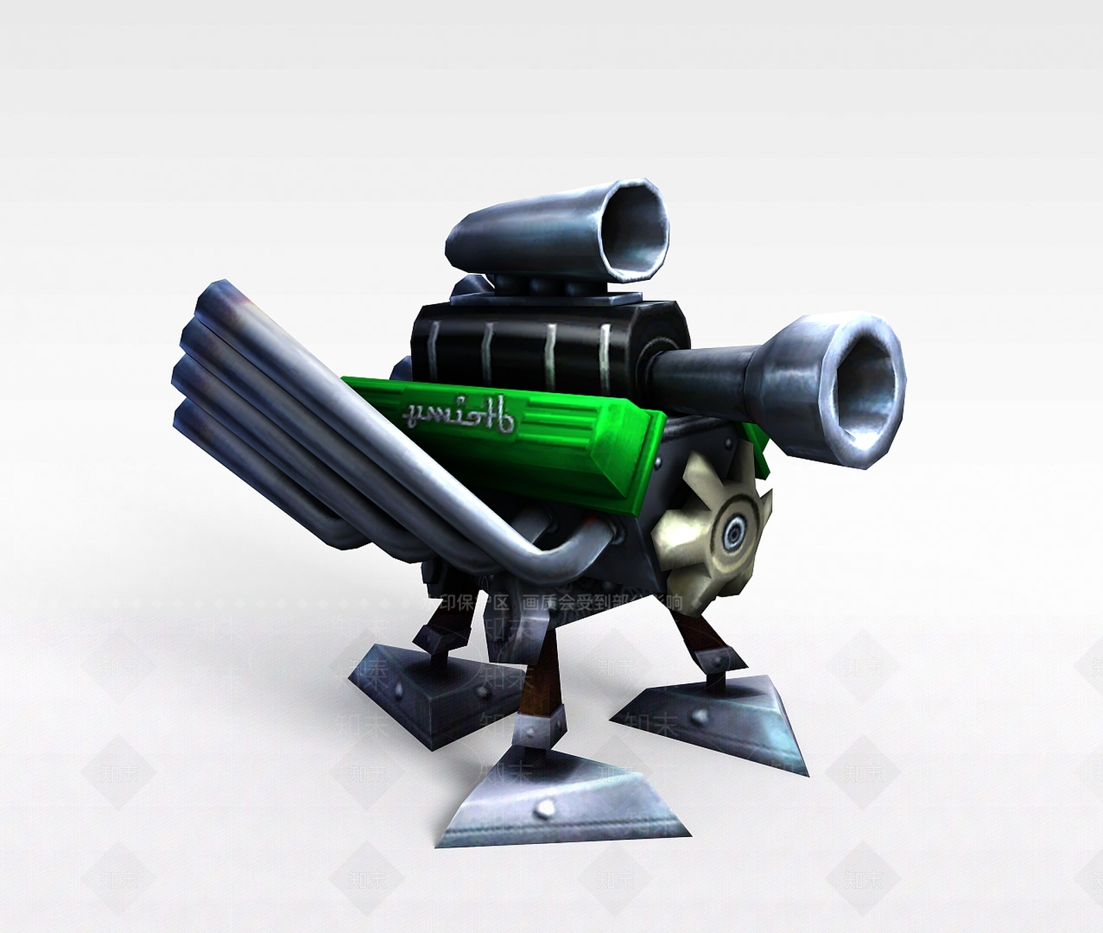 现代LOL黑默丁格的炮台3D模型下载【ID:1198430567】