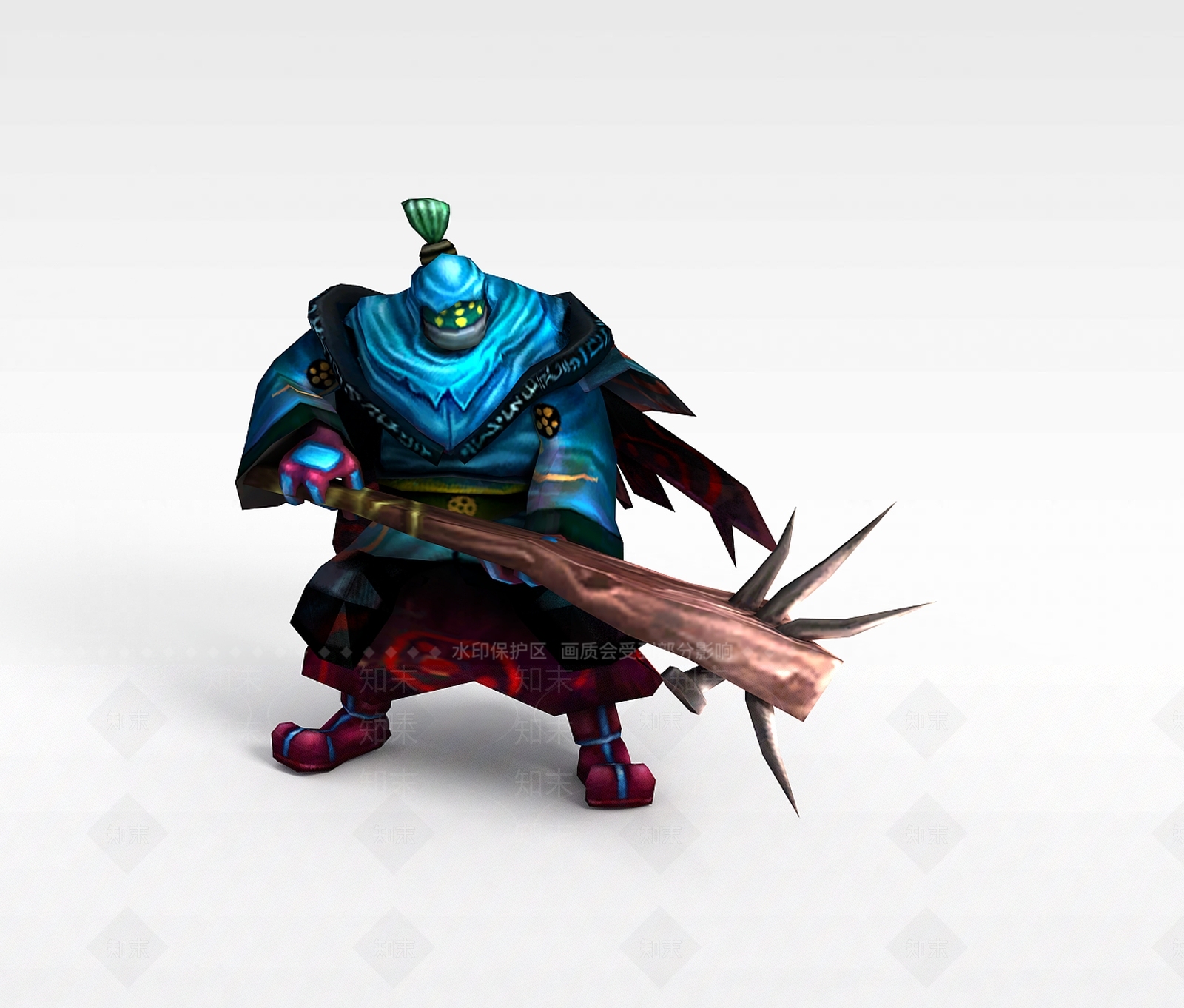 现代LOL贾克斯武器大师3D模型下载【ID:1198431190】