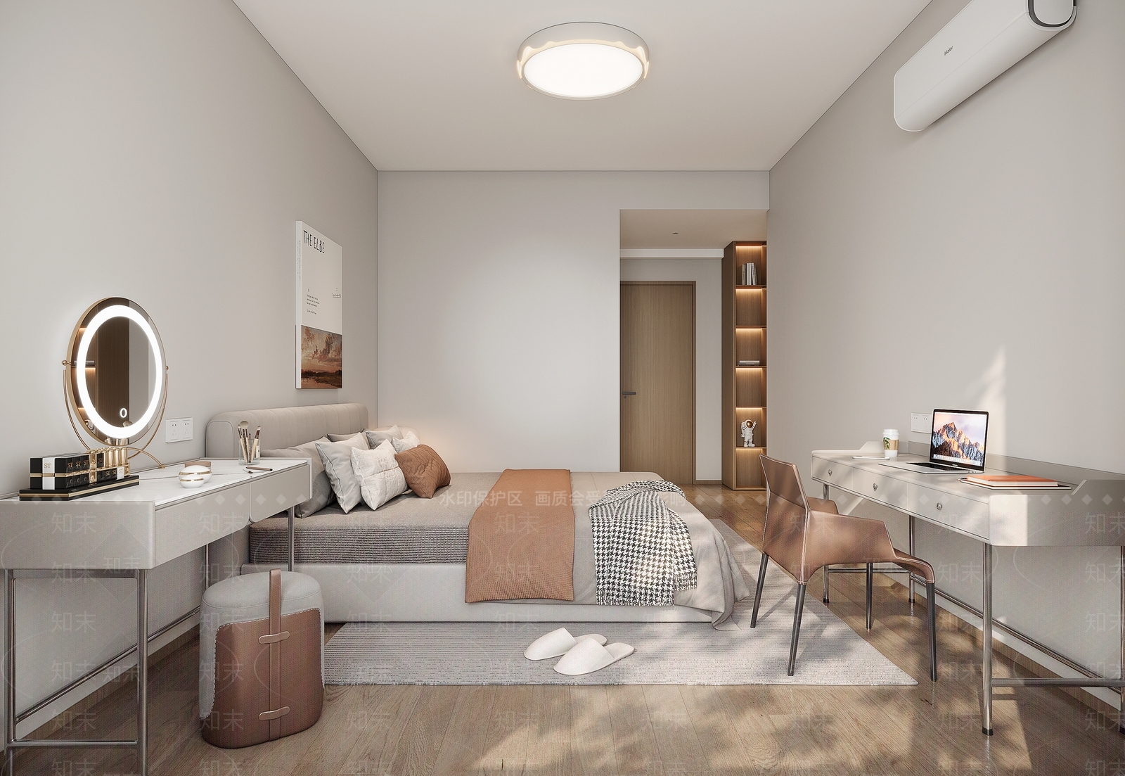 现代家居卧室3D模型下载【ID:1198437005】
