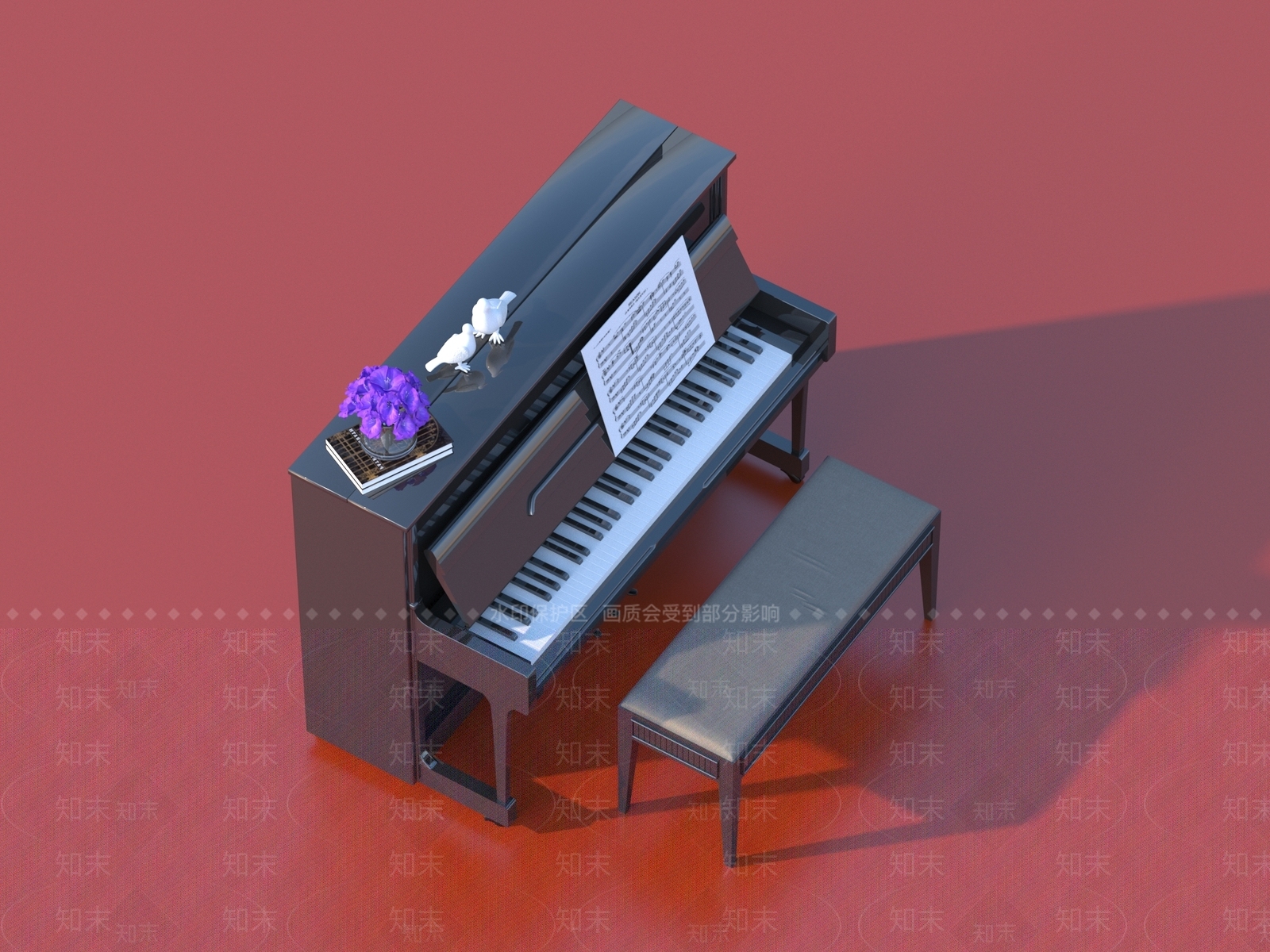 乐器SU模型下载【ID:1198435610】