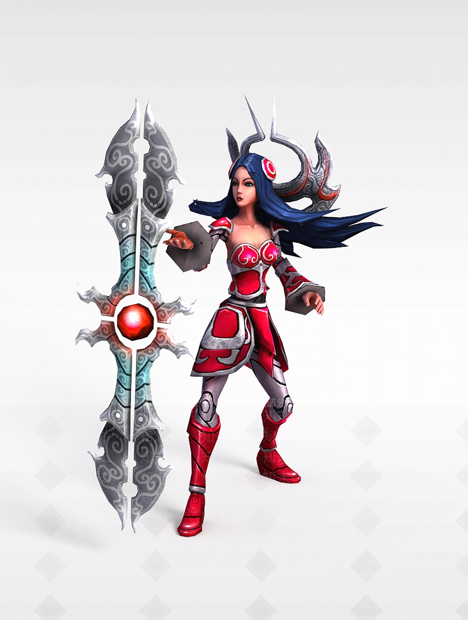 现代LOL艾瑞莉娅3D模型下载【ID:1198436609】