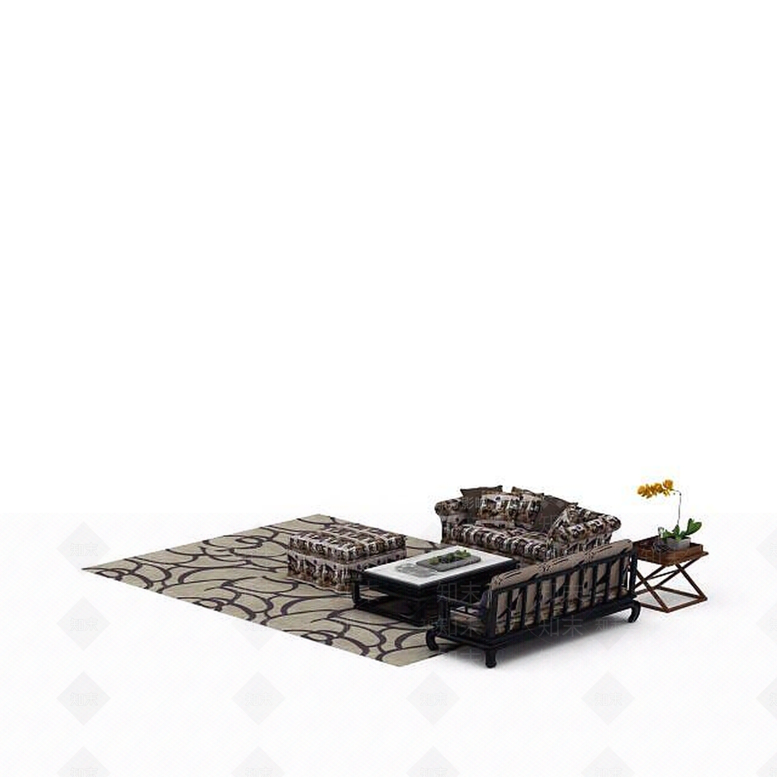 欧式古典欧式风格桌子3D模型下载【ID:1198436985】