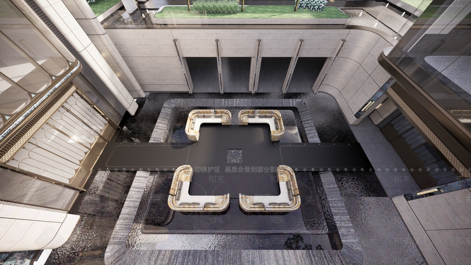 现代商业综合体景观SU模型下载【ID:1198437116】