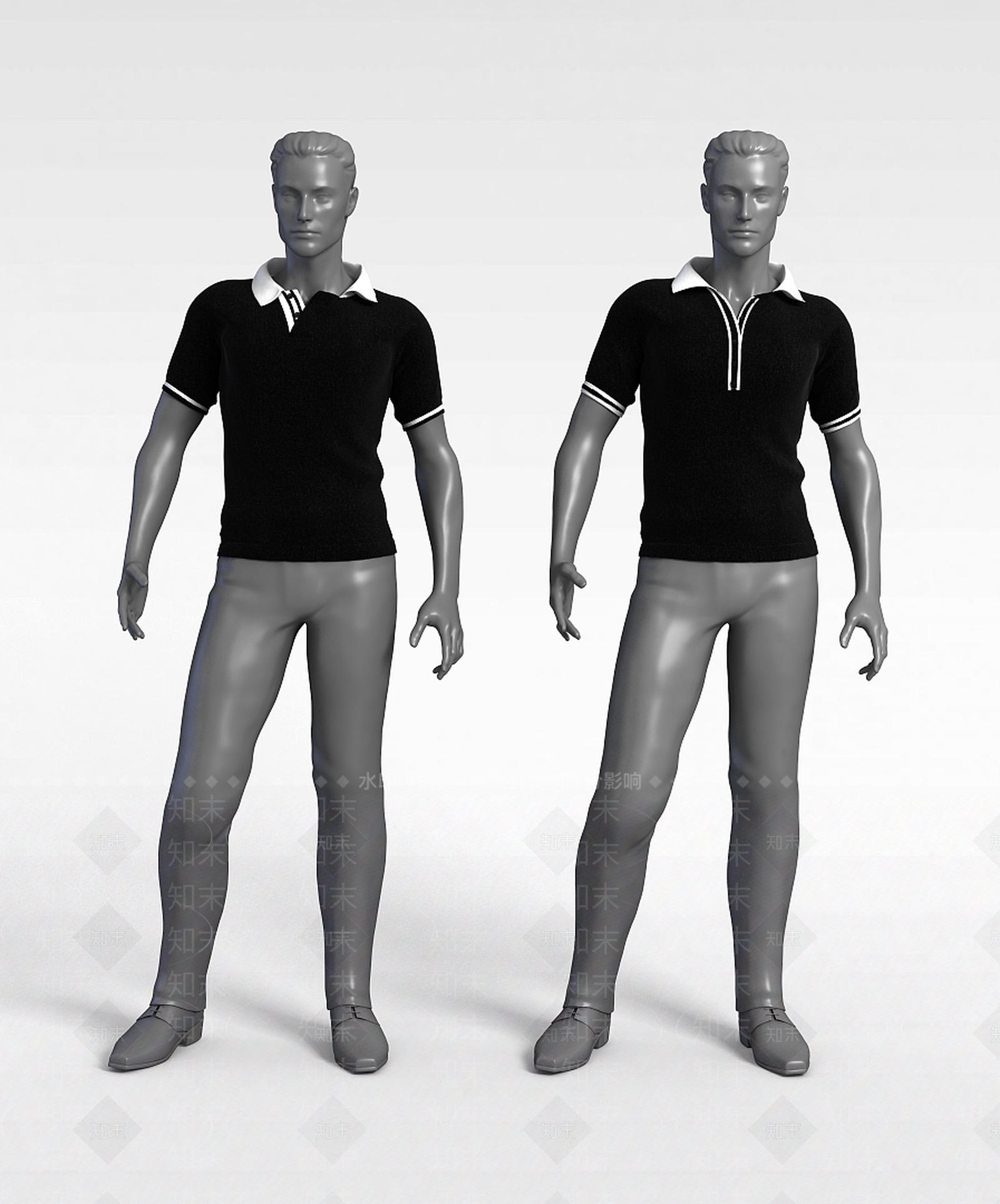 现代商场男人模特3D模型下载【ID:1198437451】