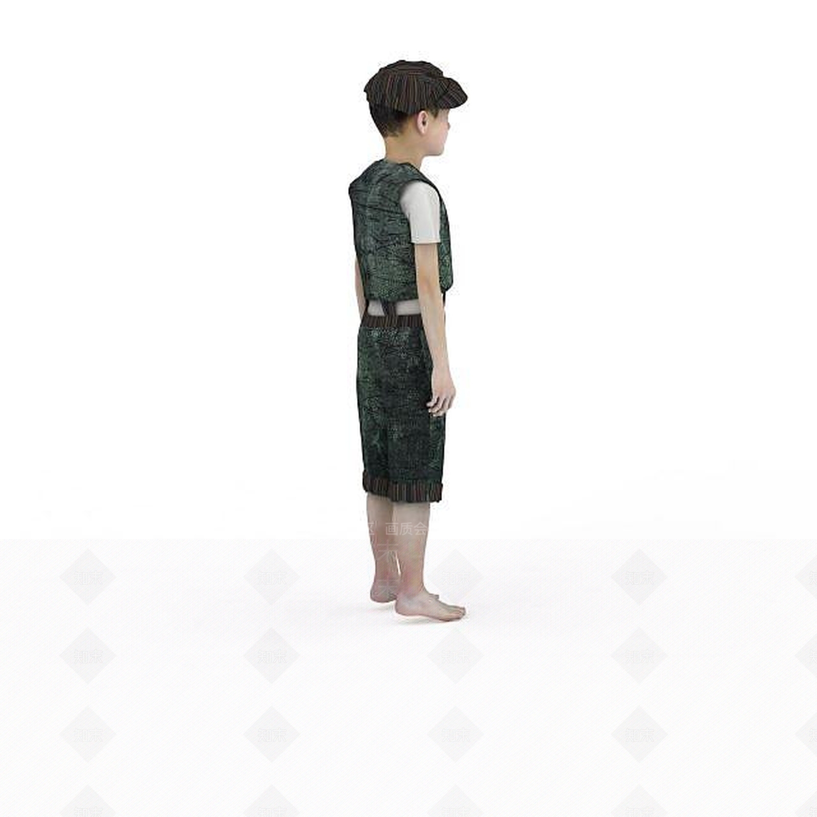 现代商场男孩模特3D模型下载【ID:1198437893】