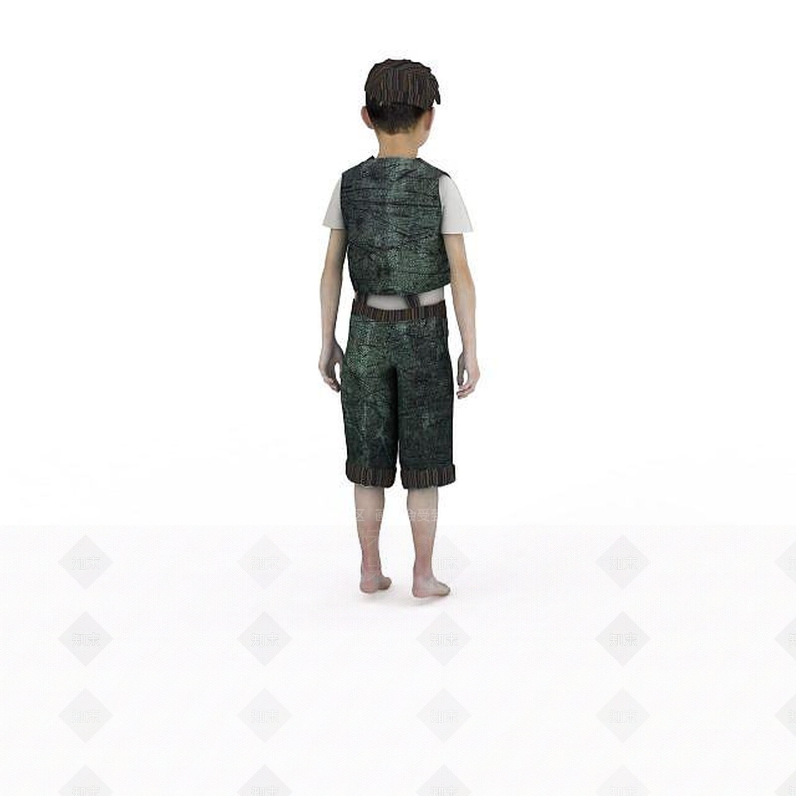 现代商场男孩模特3D模型下载【ID:1198437893】