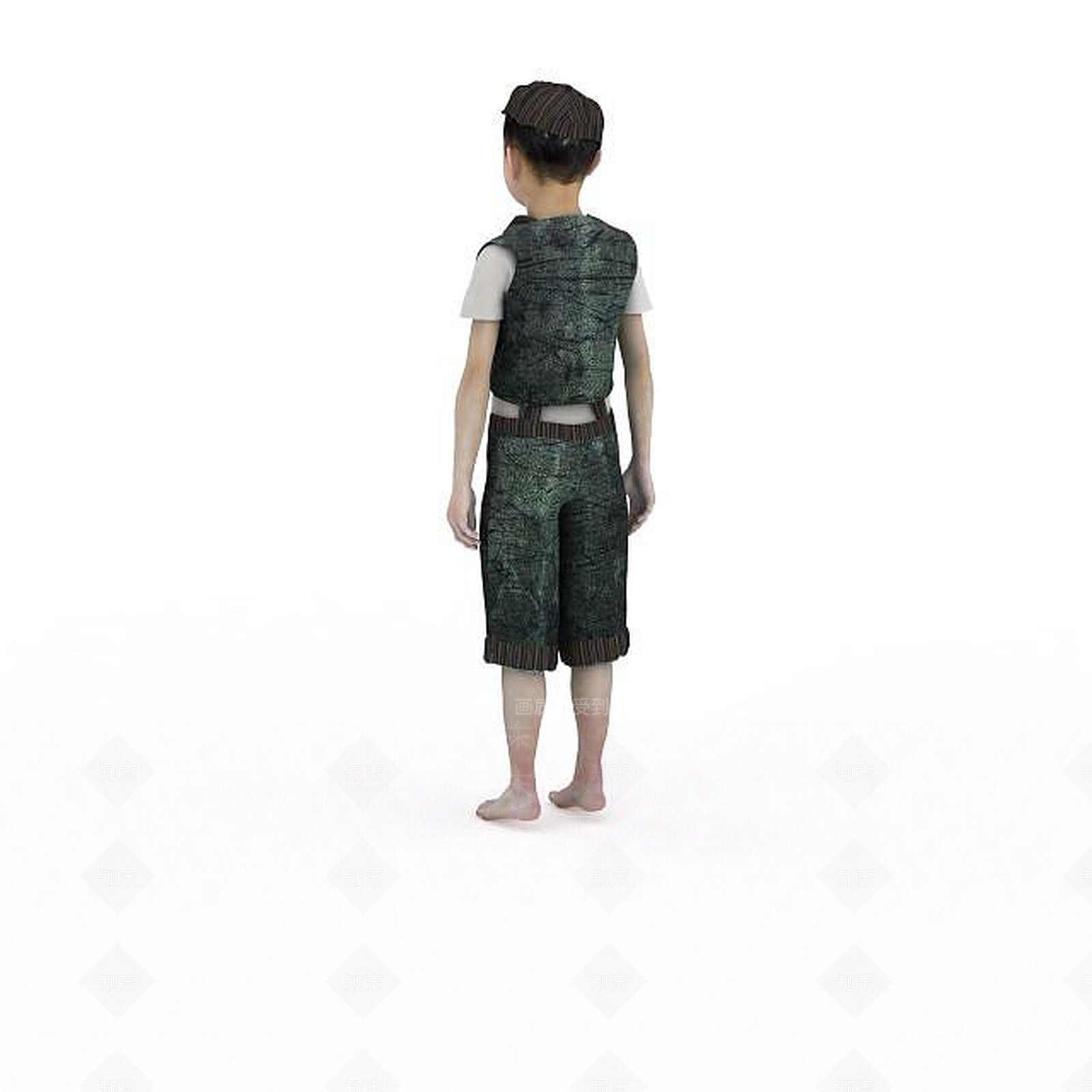 现代商场男孩模特3D模型下载【ID:1198437893】