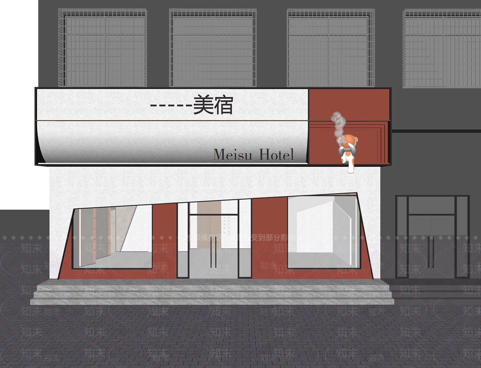 现代门头SU模型下载【ID:1198438920】