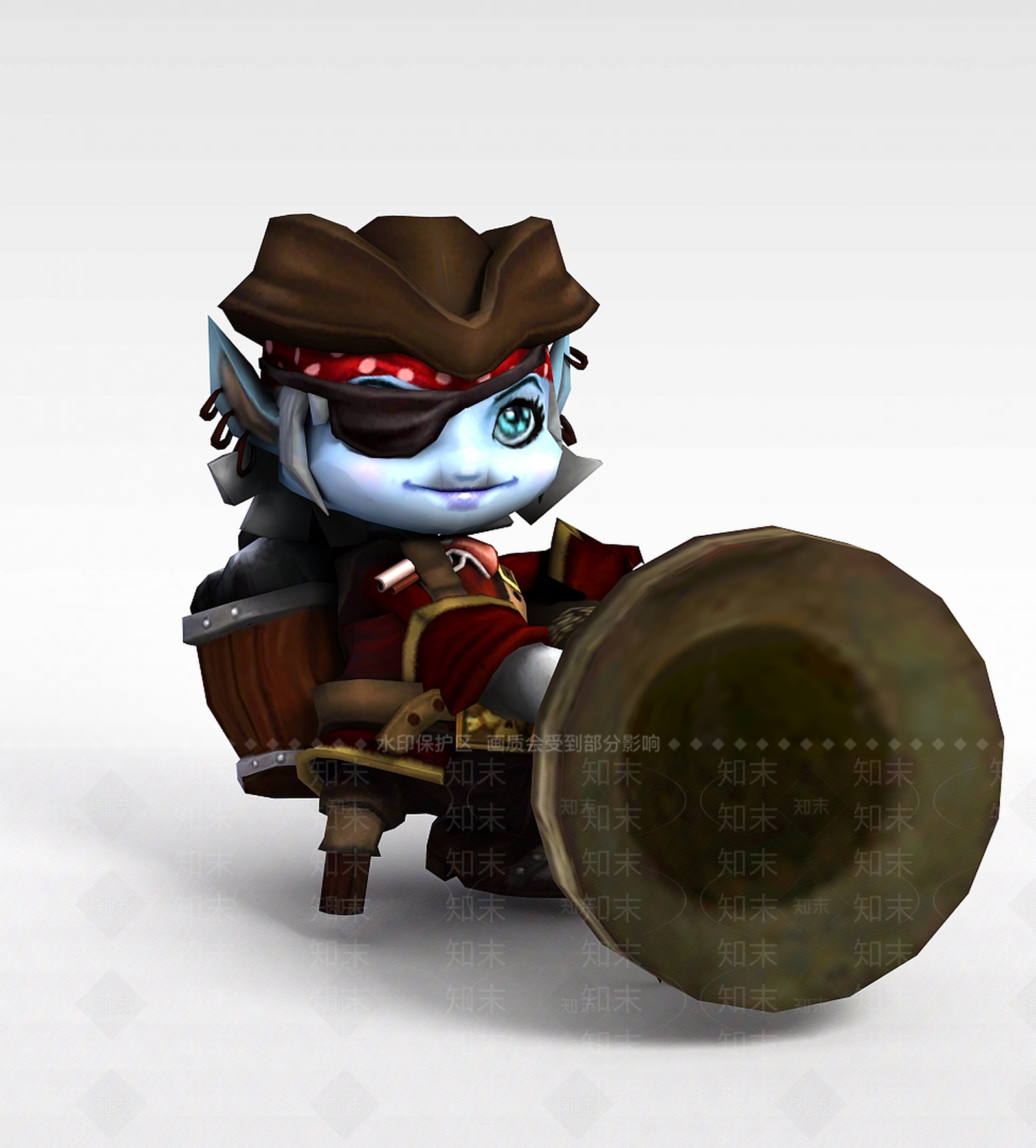 现代LOL崔丝塔娜麦林炮手3D模型下载【ID:1198439831】