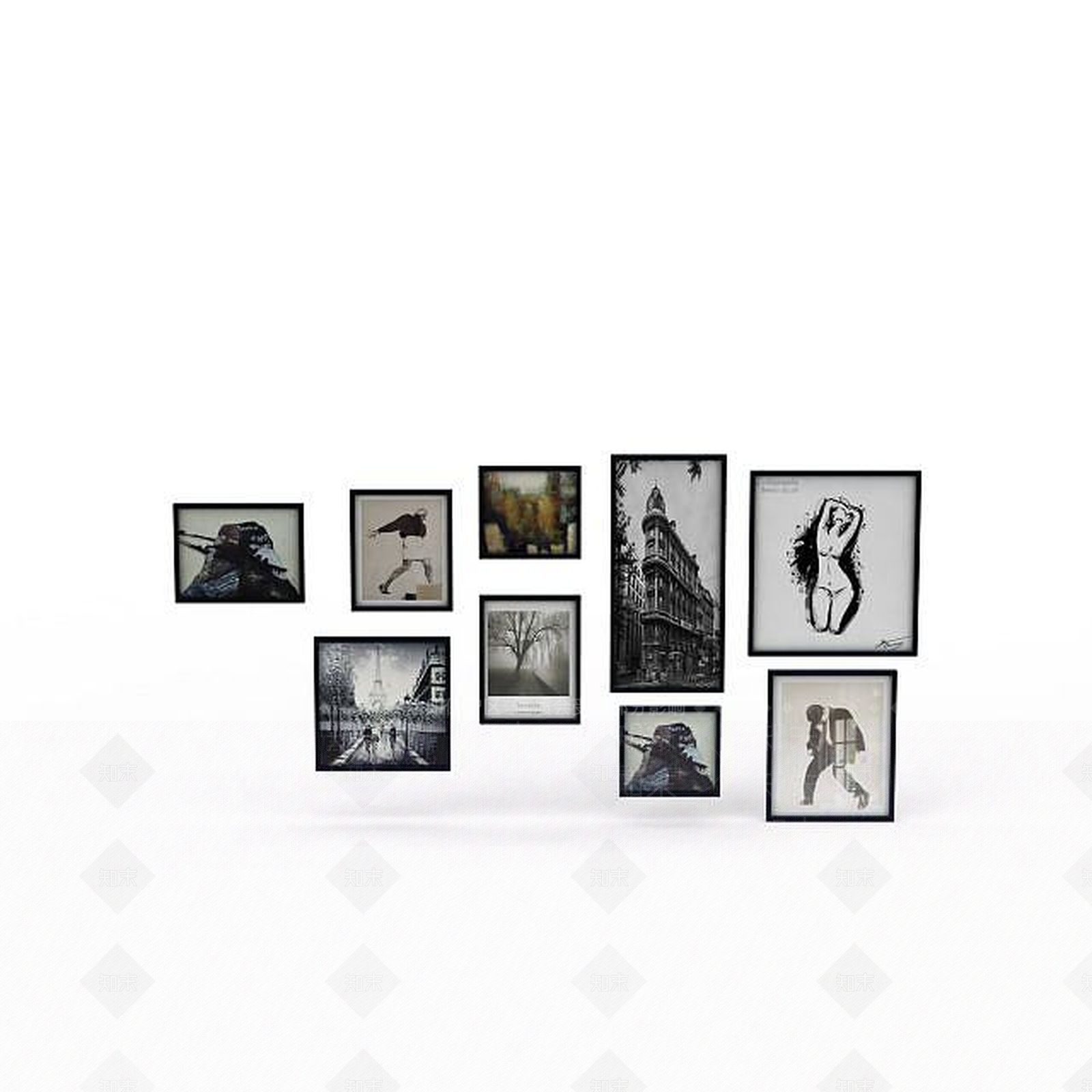 现代创意相框3D模型下载【ID:1198440759】