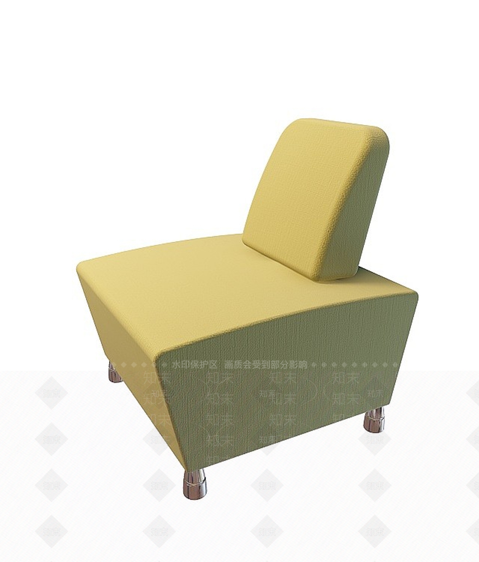 现代布艺沙发3D模型下载【ID:1198441224】