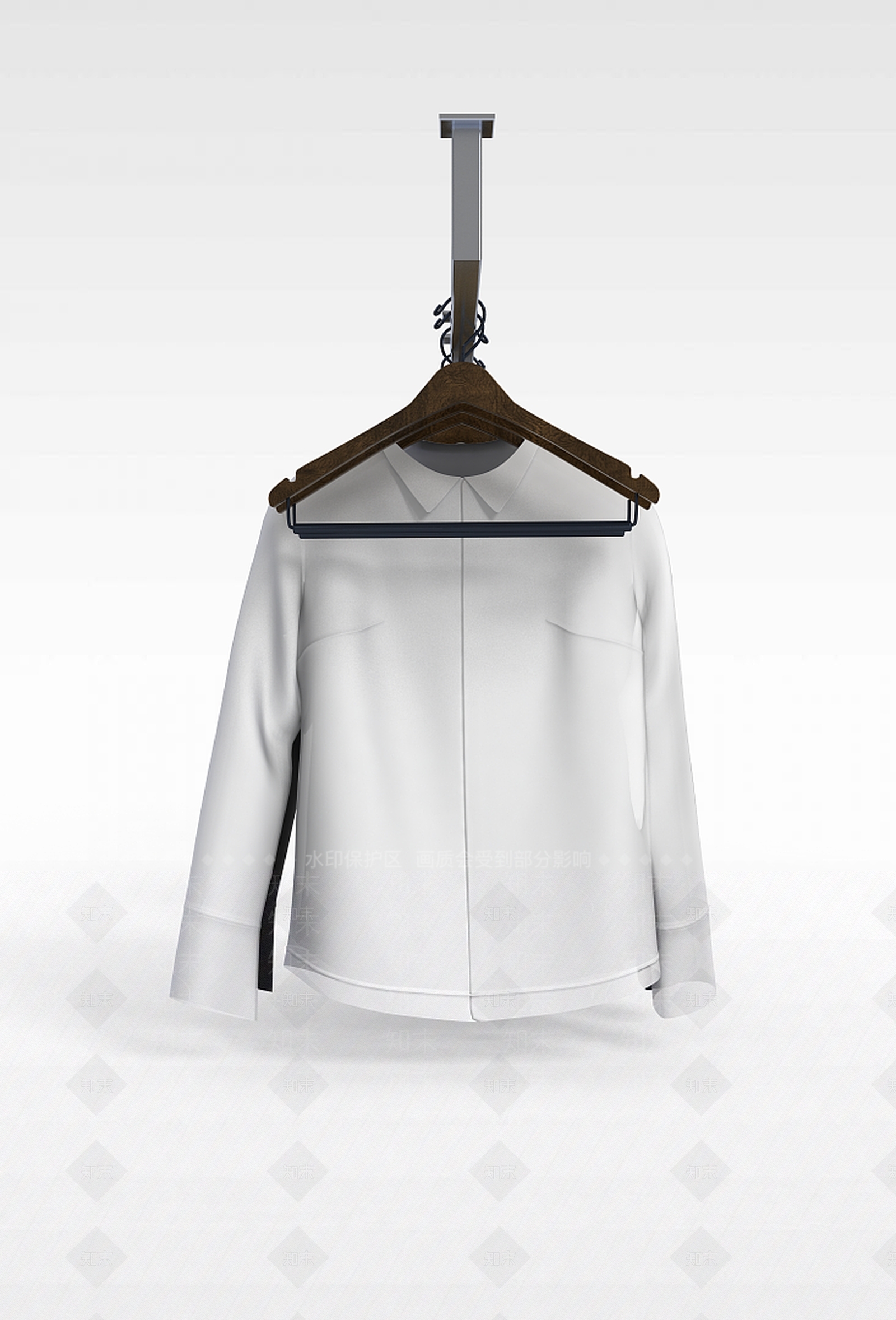 现代商场服装展示架3D模型下载【ID:1198441218】