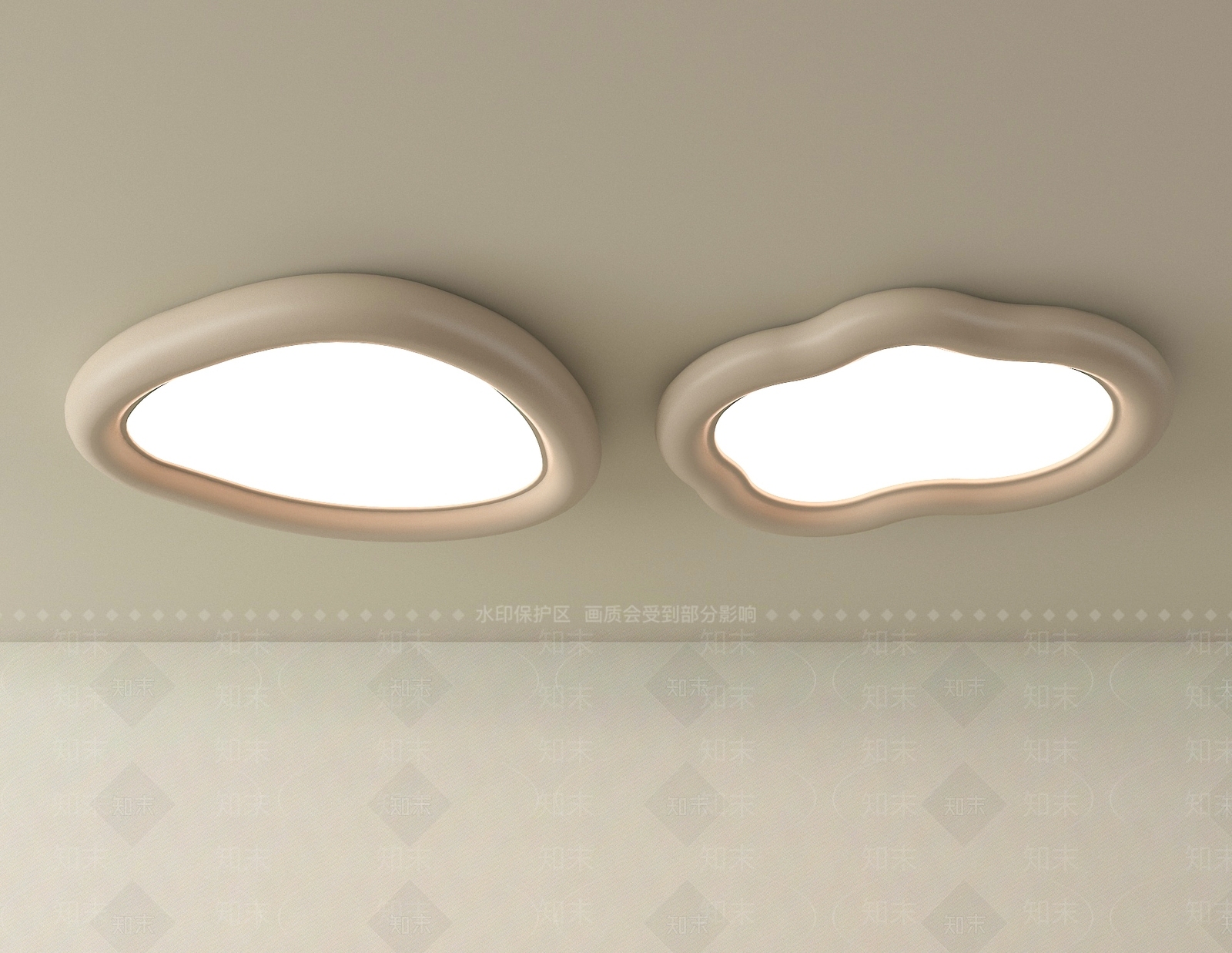 现代儿童房吸顶灯3D模型下载【ID:1198442020】