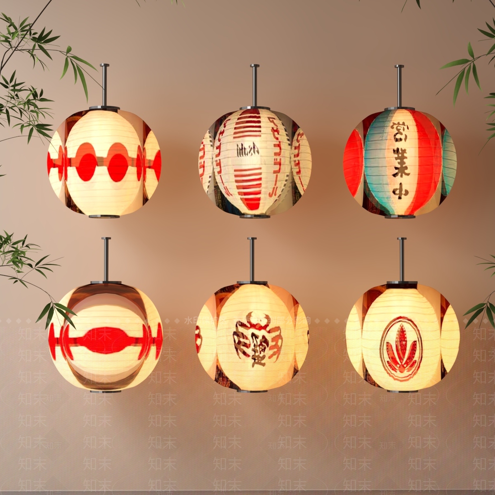 日式侘寂灯笼SU模型下载【ID:1198442916】