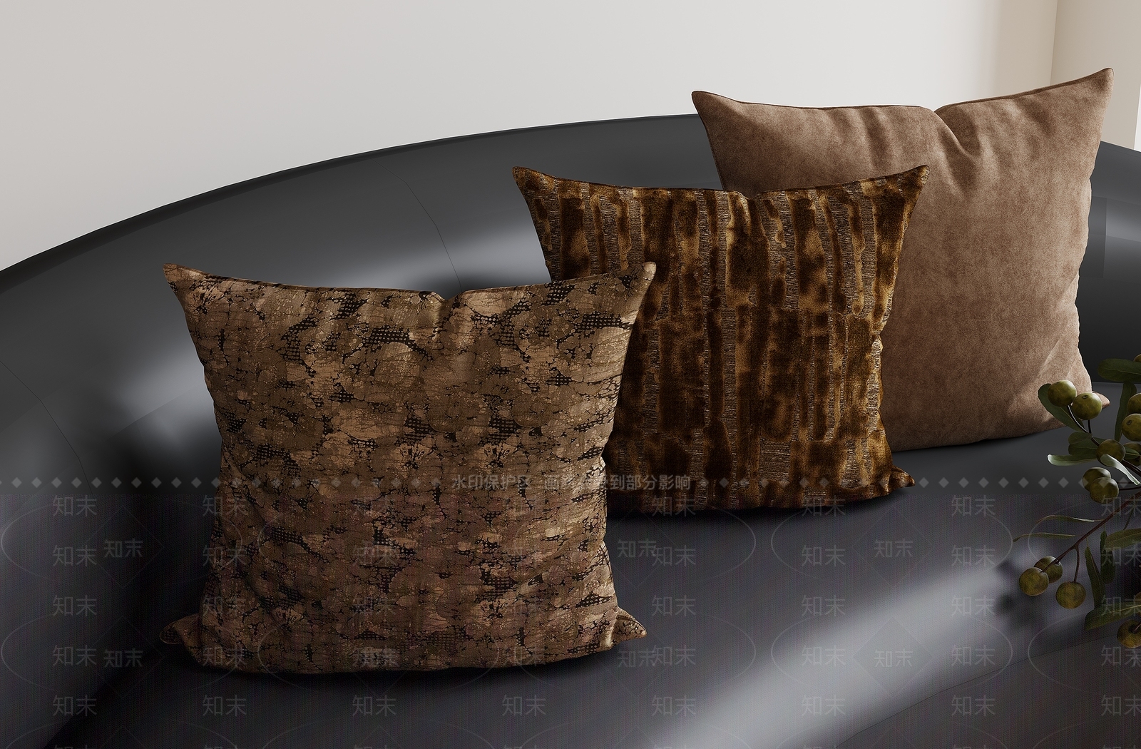 现代轻奢抱枕3D模型下载【ID:1198443129】