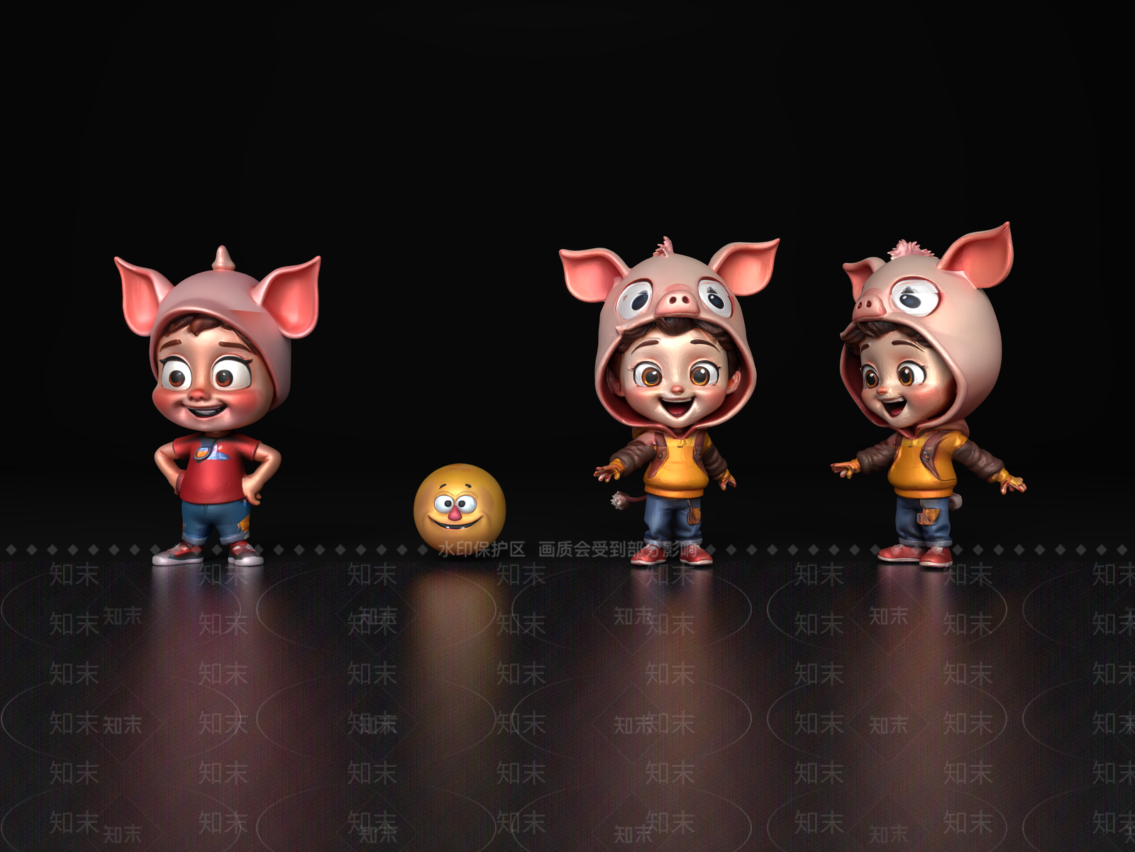 儿童3D模型下载【ID:1198443587】