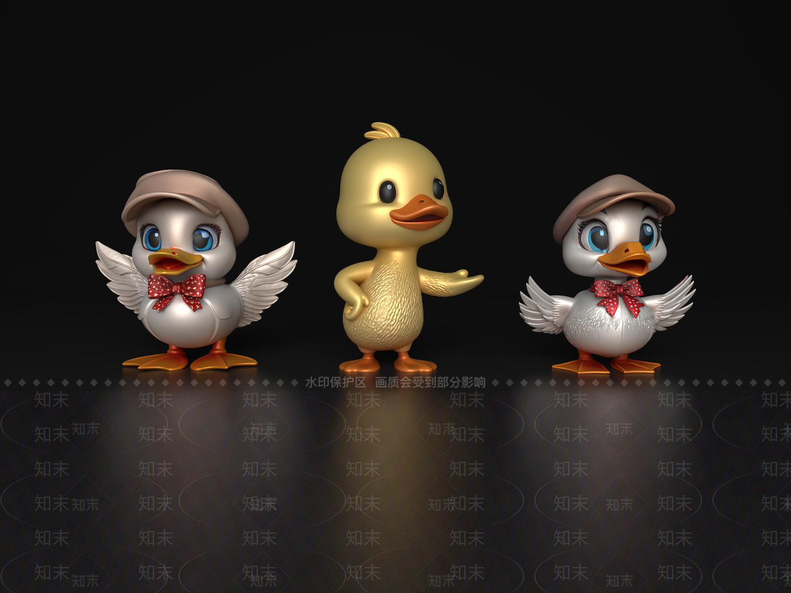 家禽类动物3D模型下载【ID:1198444694】