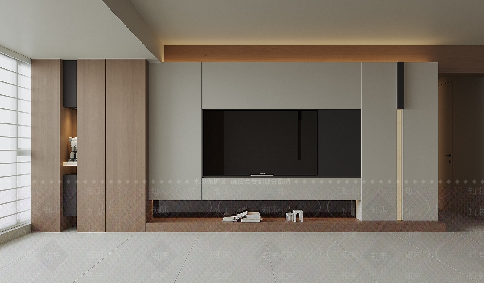 现代背景墙SU模型下载【ID:1198446507】