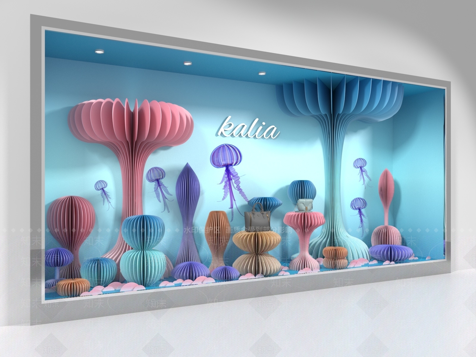 现代橱窗SU模型下载【ID:1198448708】