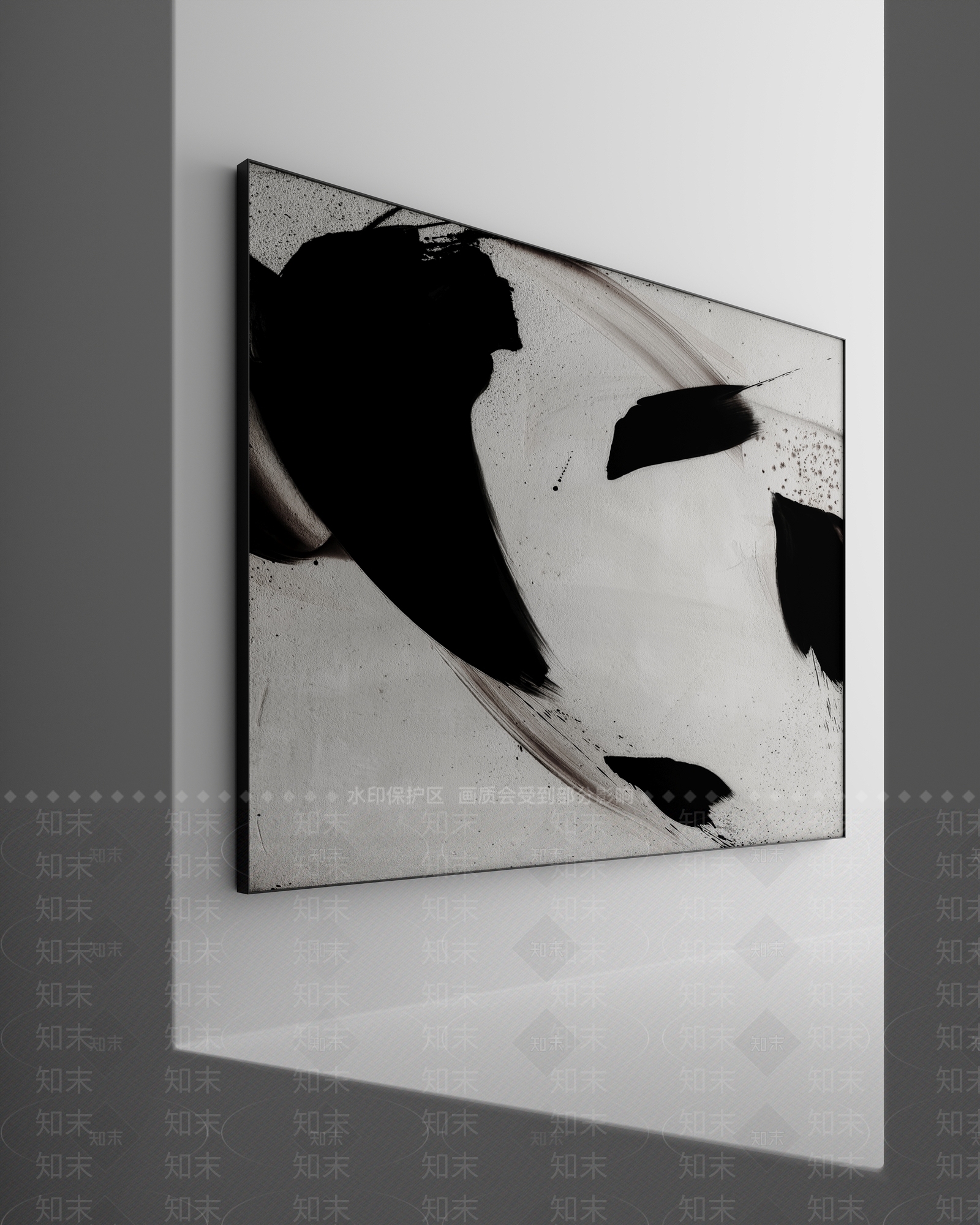 现代奶油挂画3D模型下载【ID:1198450027】