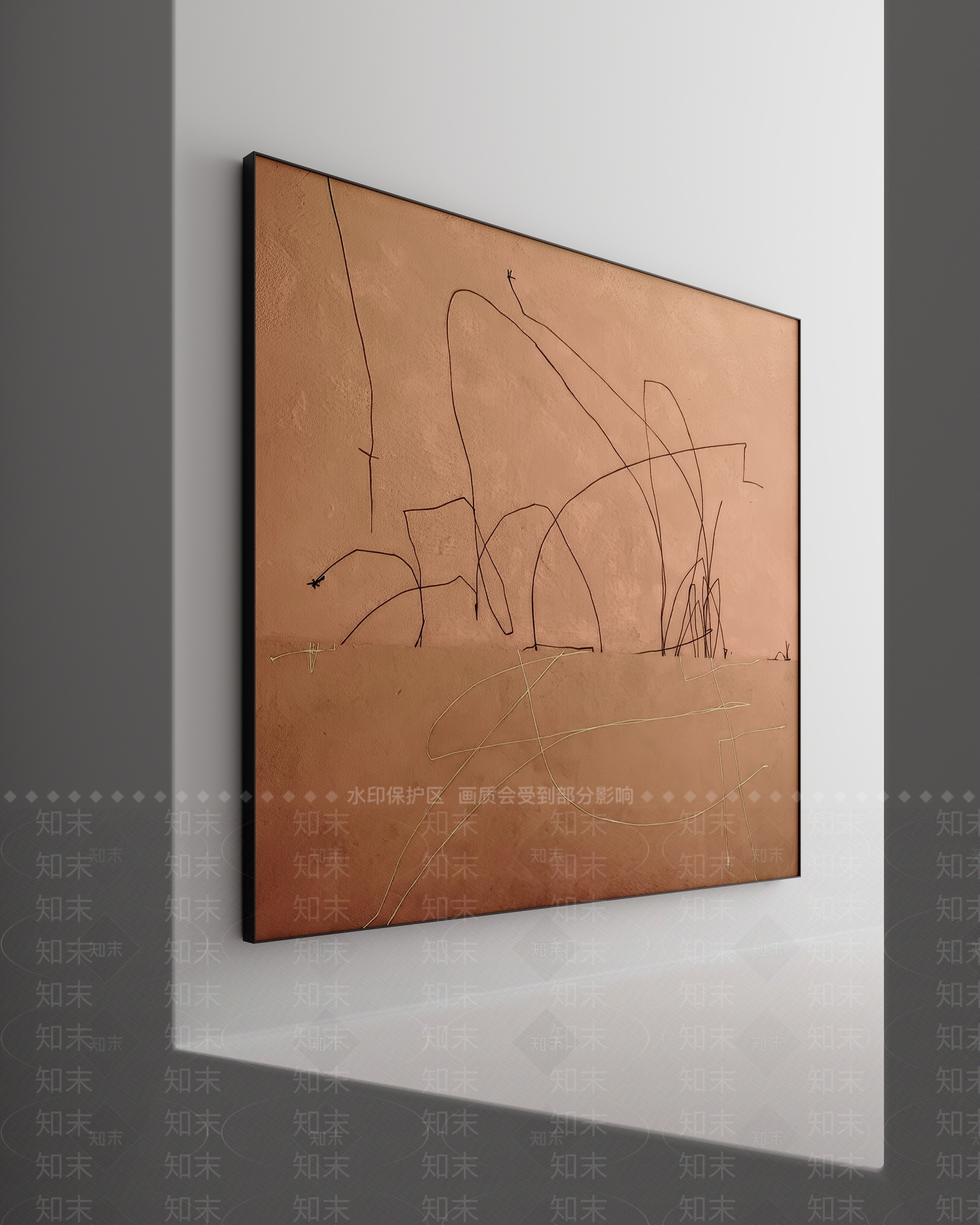 新中式中古挂画3D模型下载【ID:1198450265】