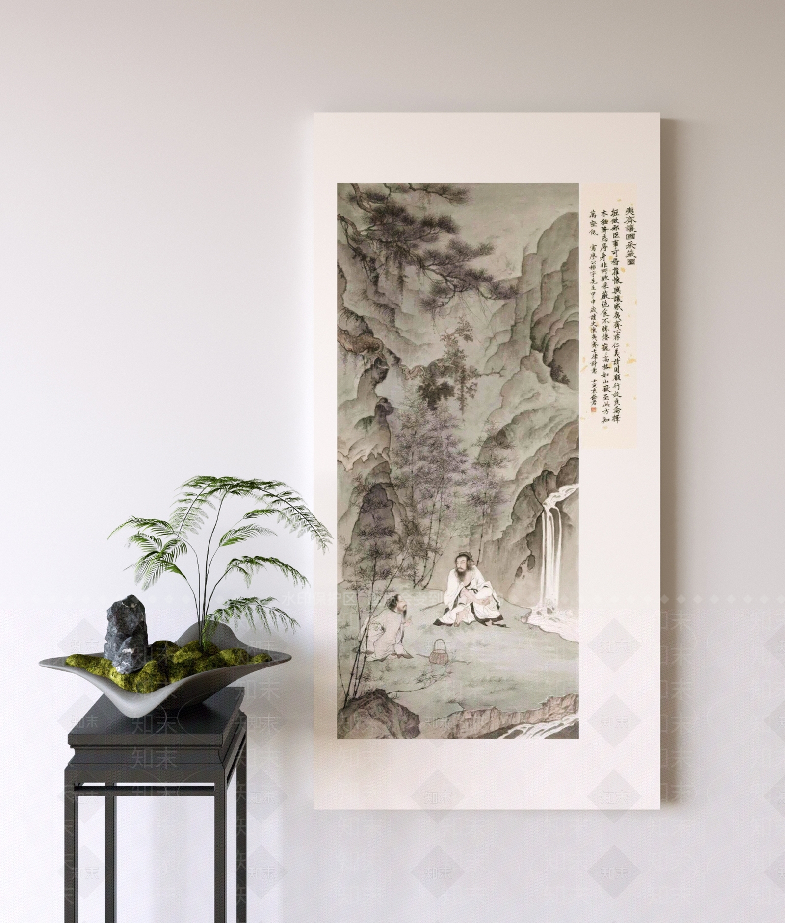中式新中式挂画3D模型下载【ID:1198456540】