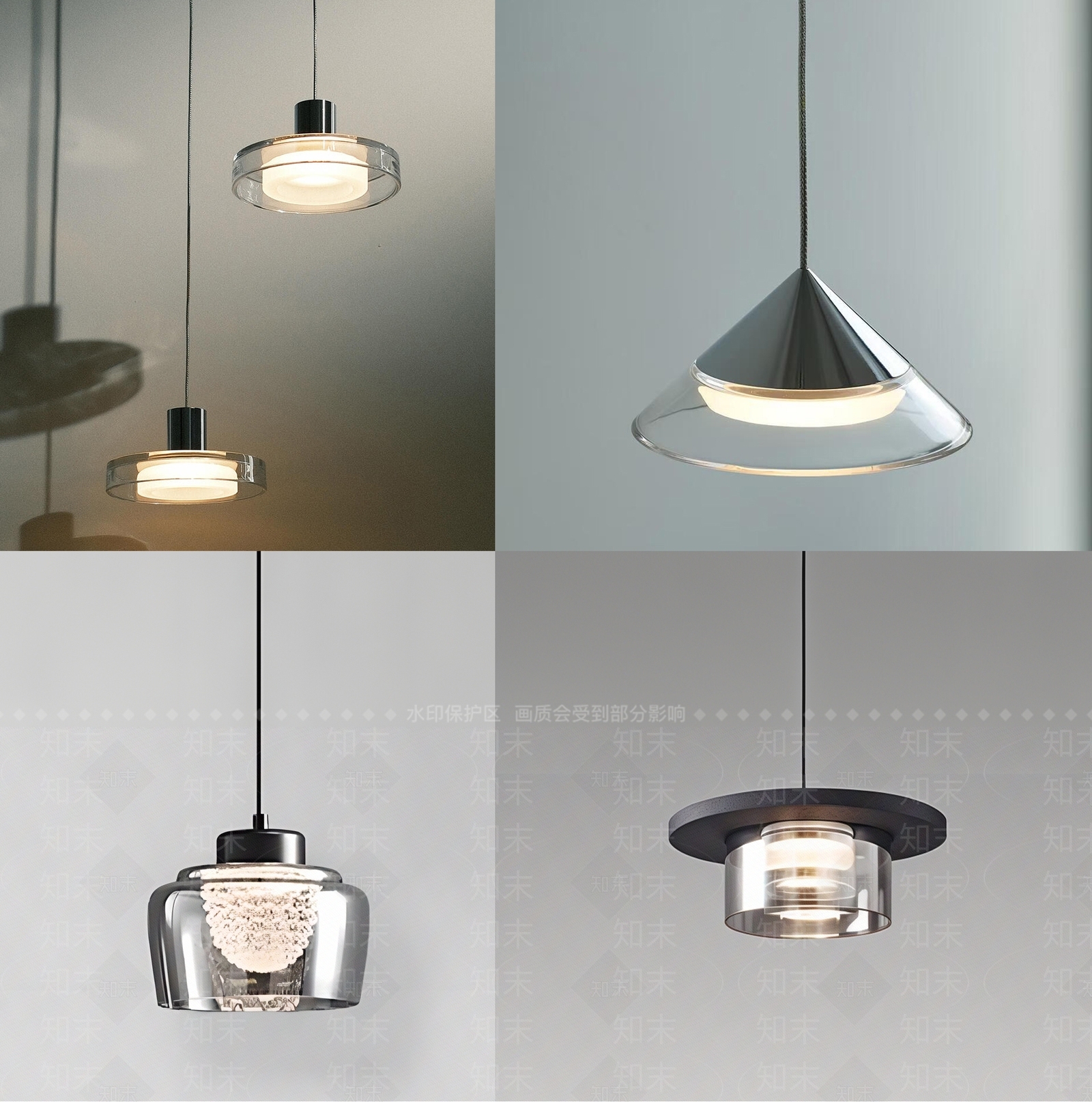 现代简约床头吊灯SU模型下载【ID:1198464286】