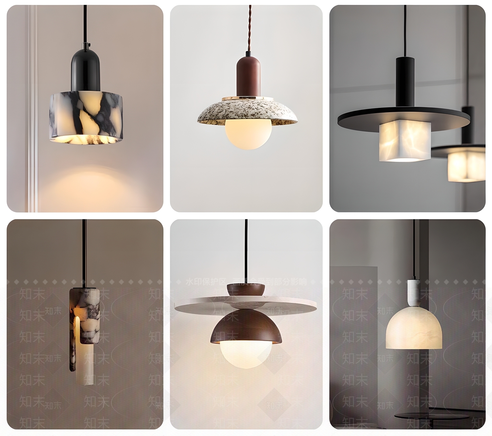 床头吊灯SU模型下载【ID:1198462299】