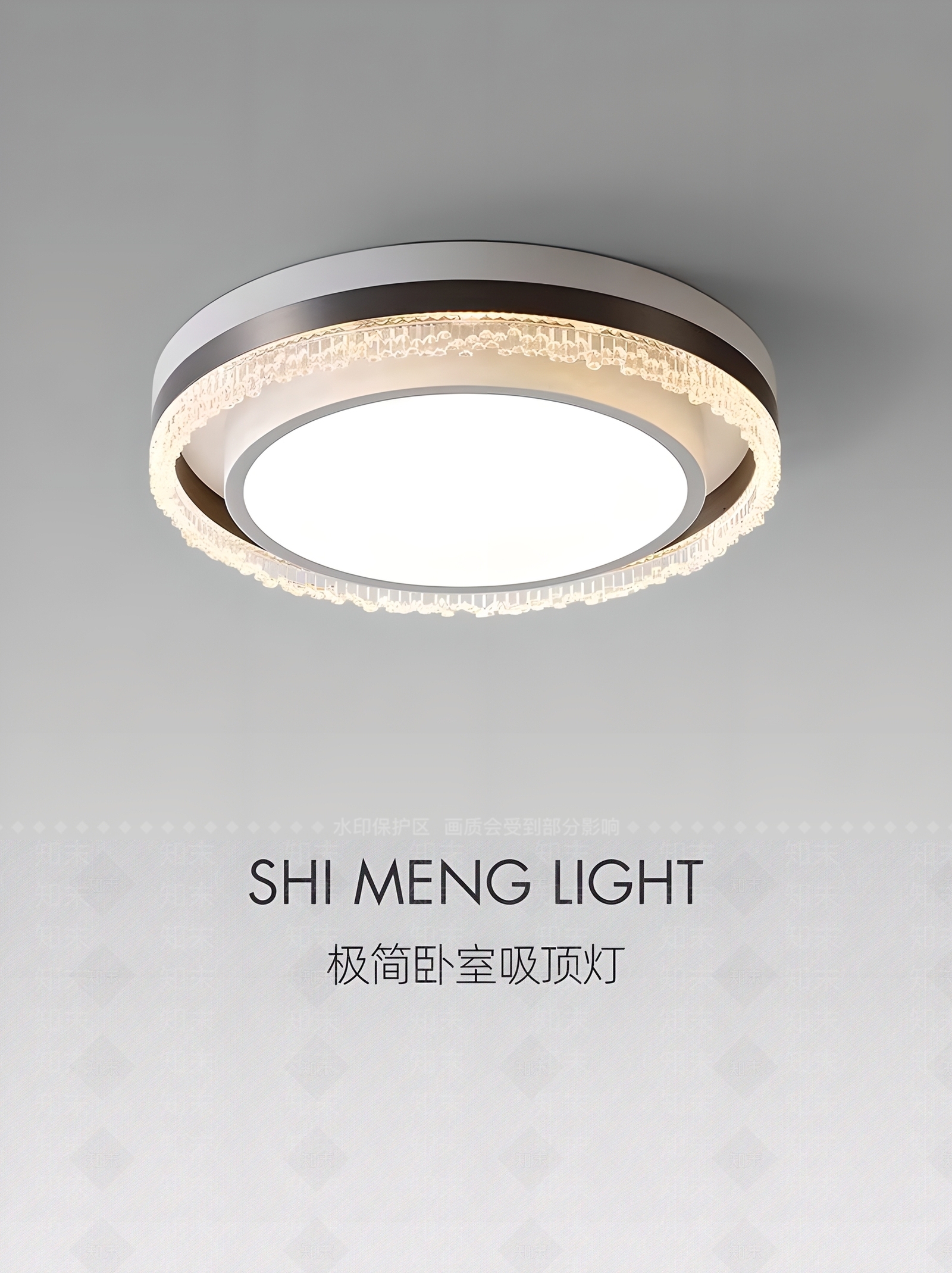 现代简约客厅吸顶灯3D模型下载【ID:1198462819】